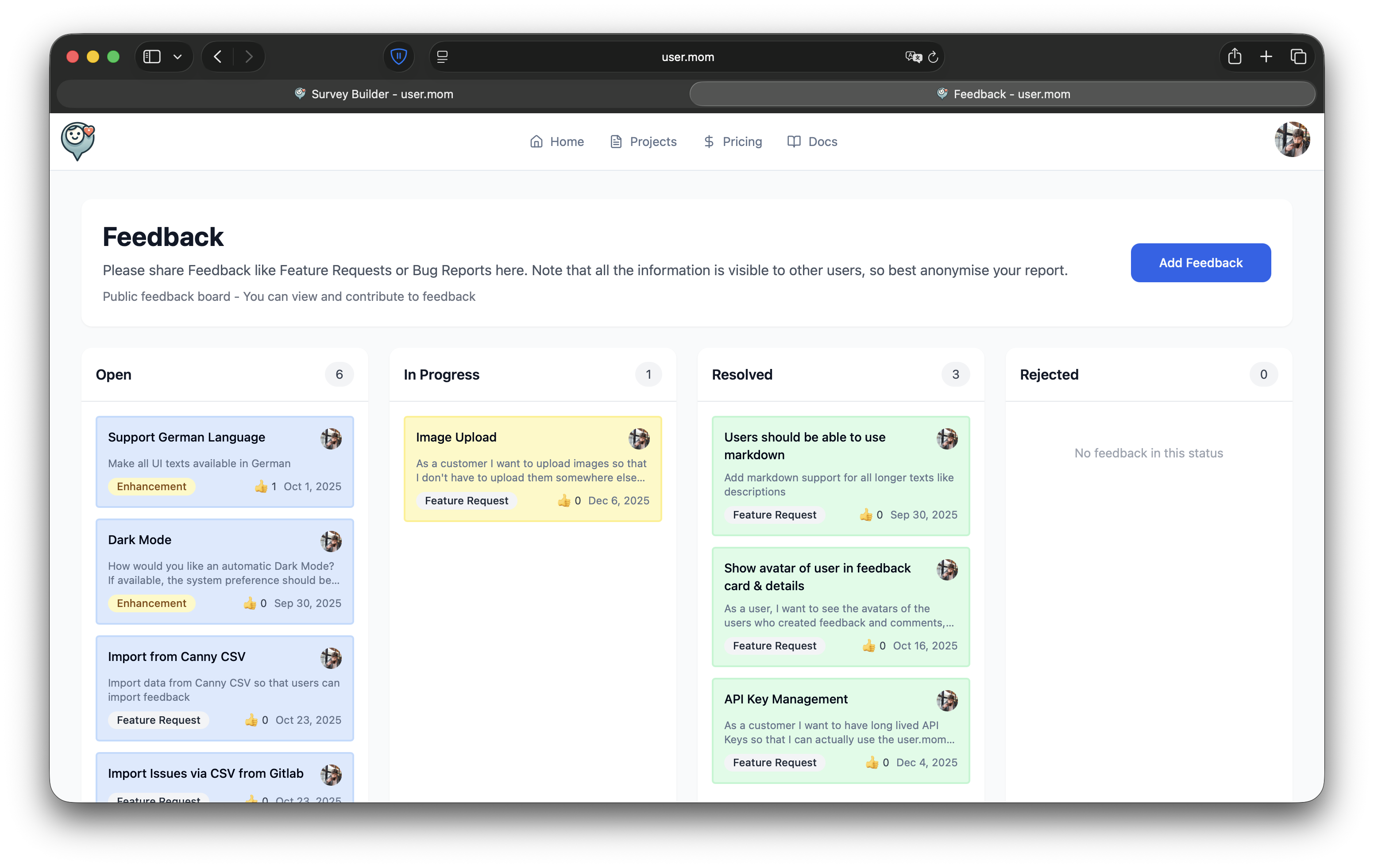 Screenshot 3 of user.mom
