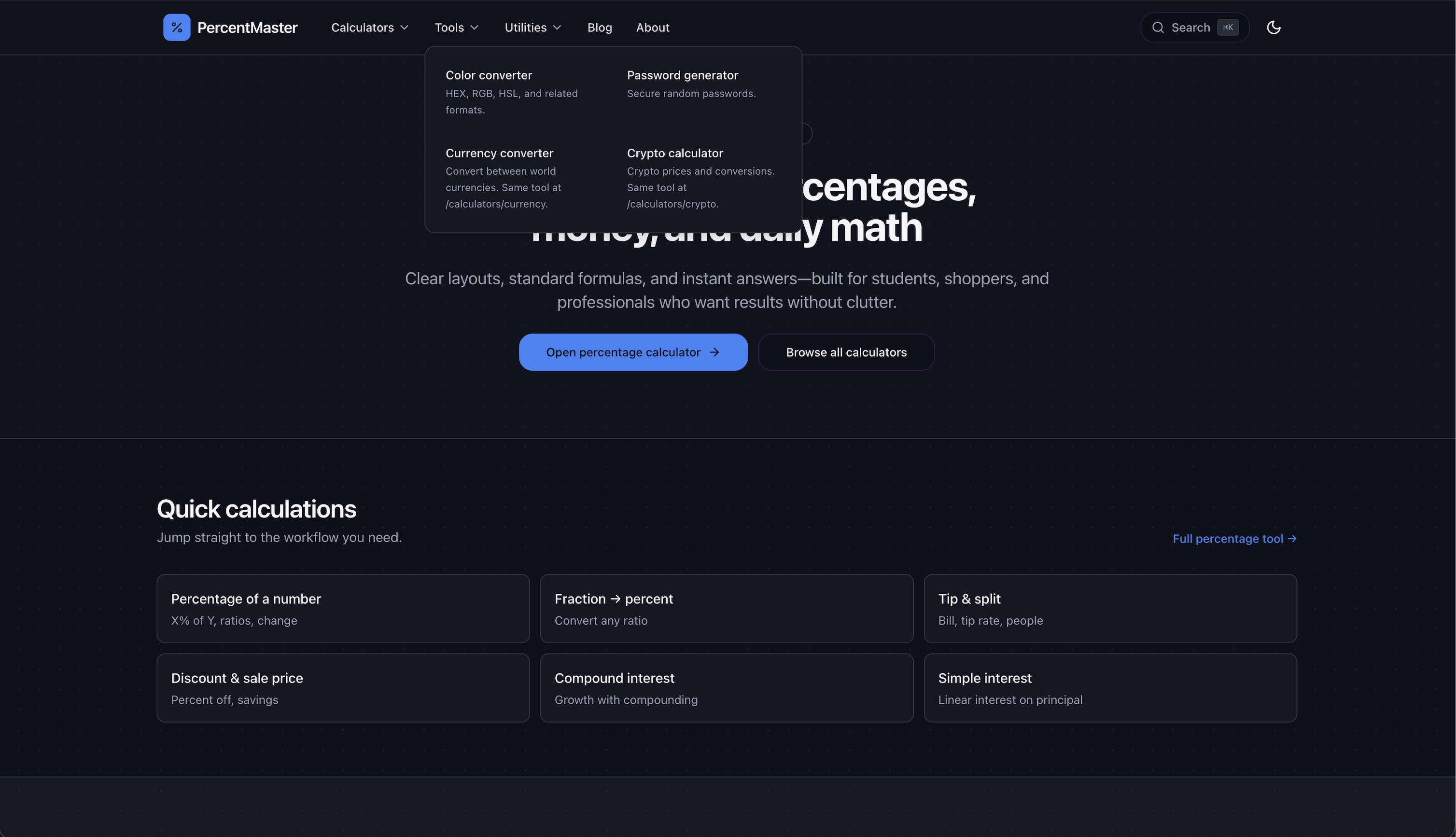 Screenshot 3 of PercentMaster