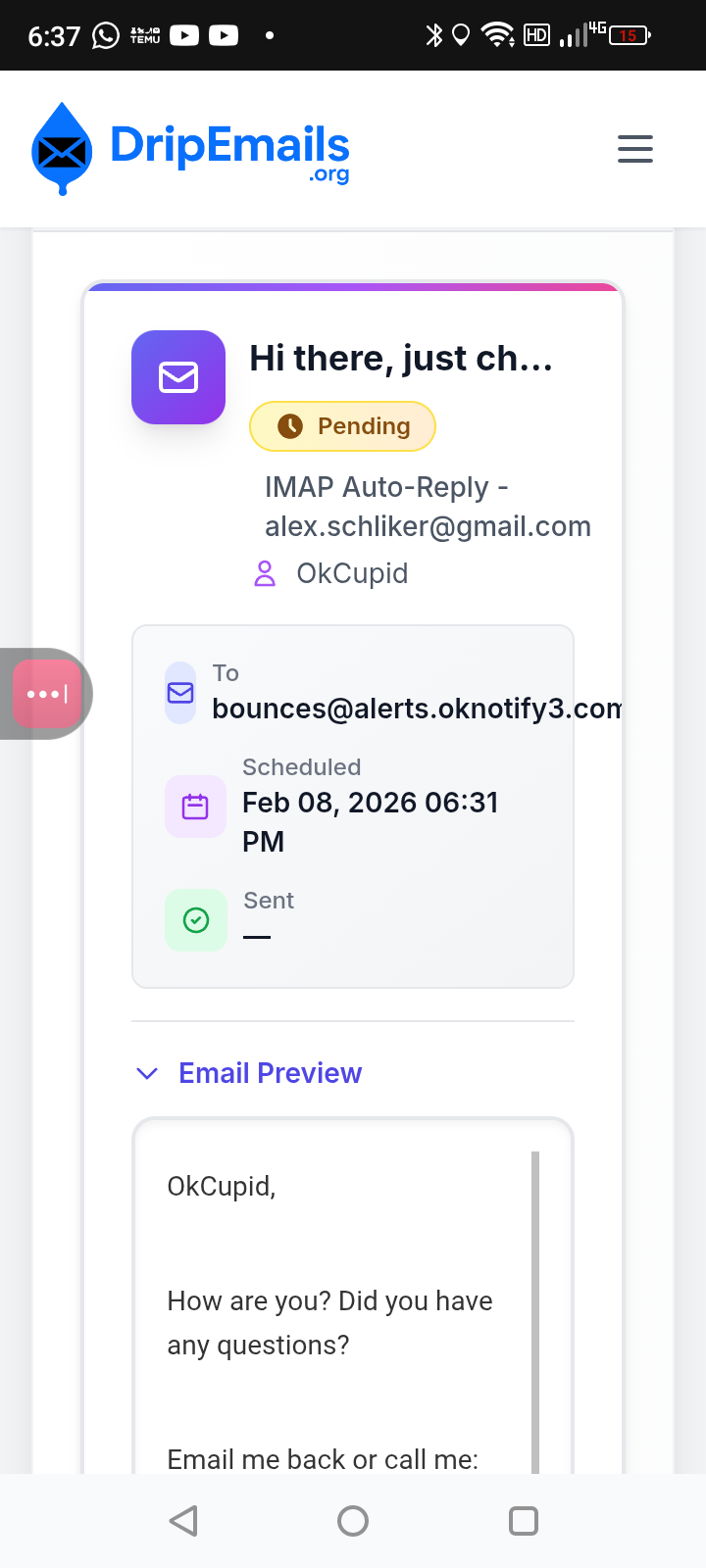 Screenshot 2 of DripEmail.org
