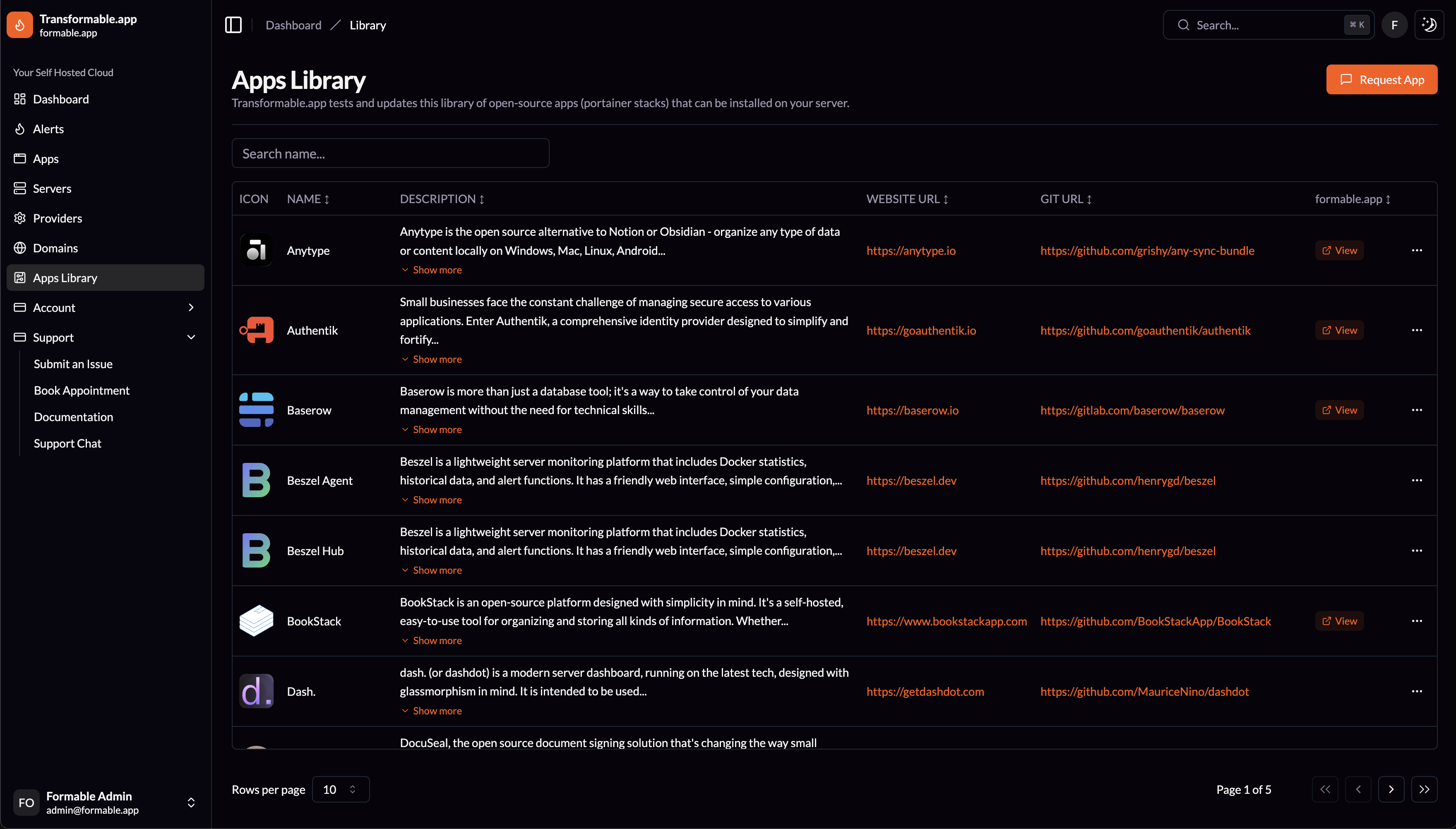 Screenshot 1 of transformable.app