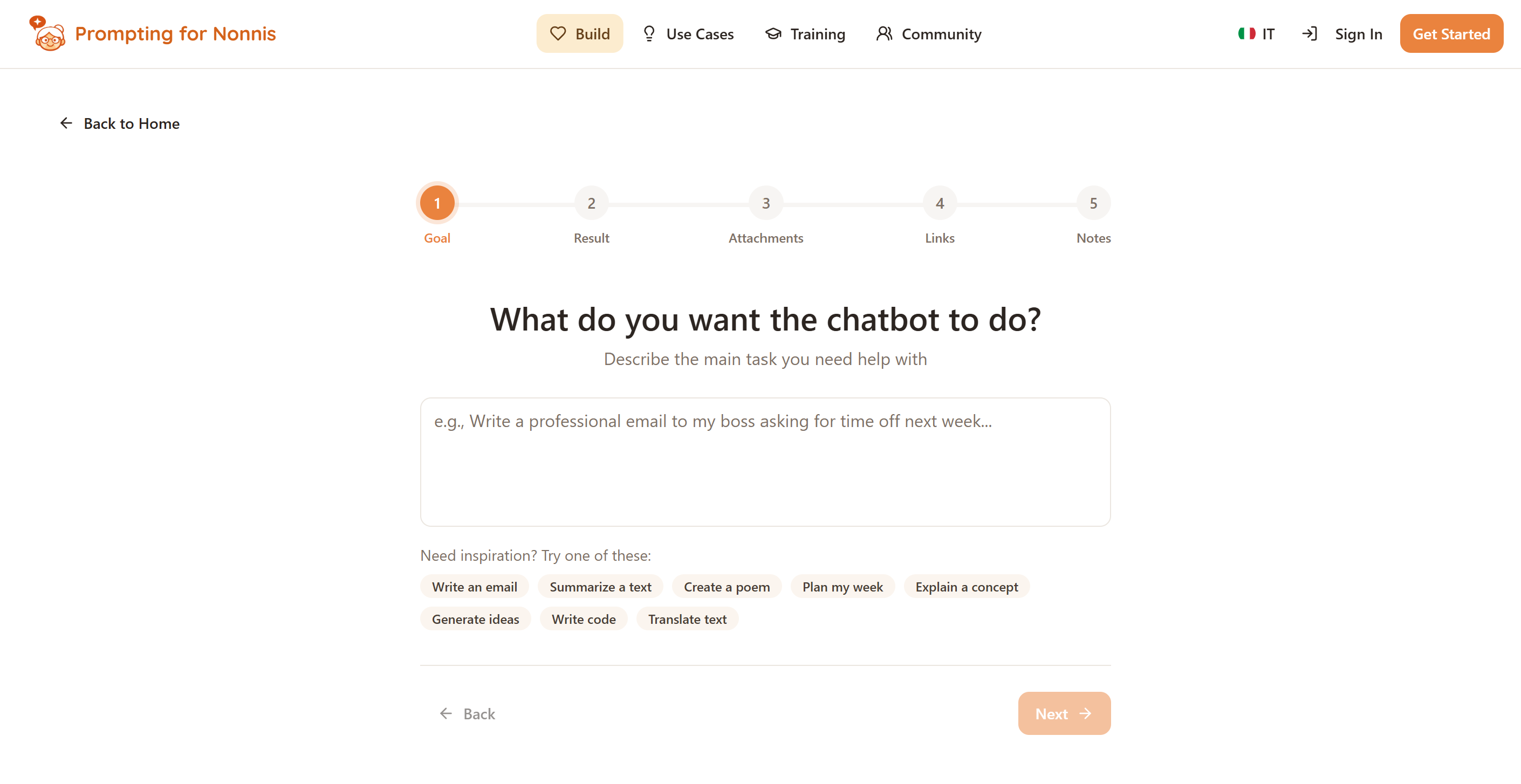 Screenshot 2 of Prompting for Nonnis