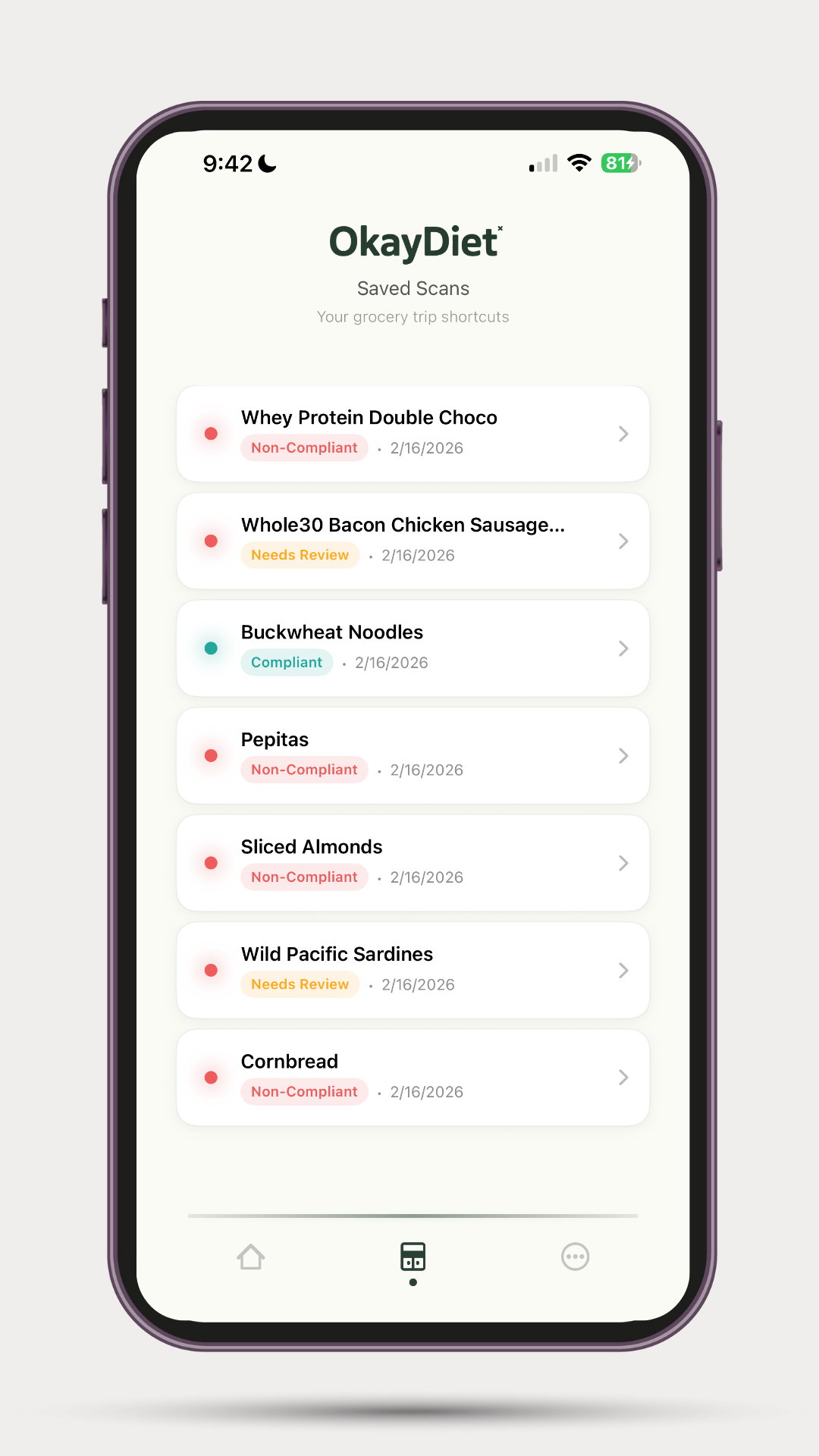 Screenshot 2 of Whole30 Ingredient Scanner
