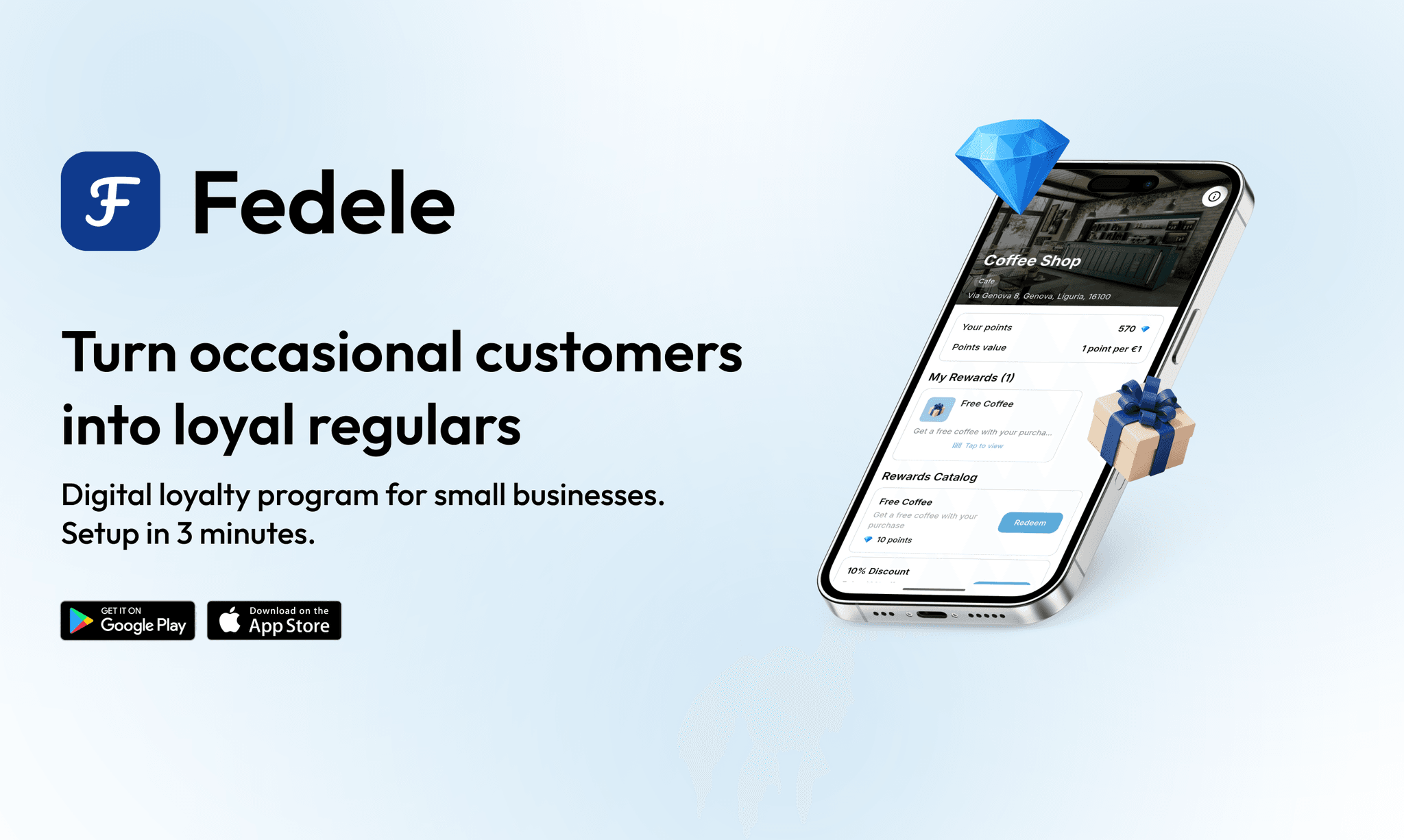 Screenshot 2 of Fedele for business - Loyalty program