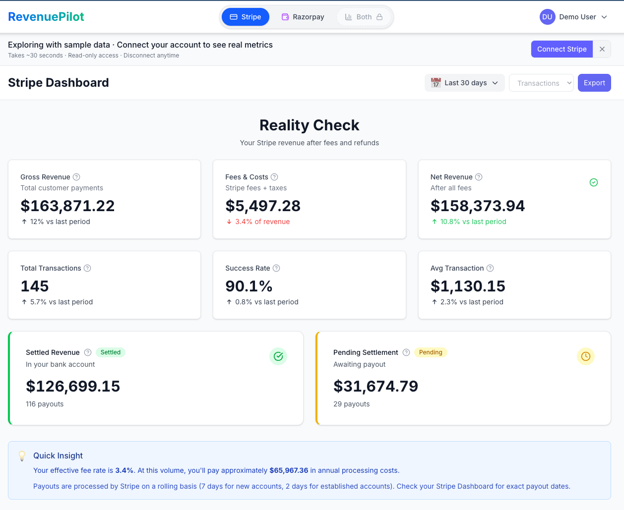 Screenshot 1 of RevenuePilot