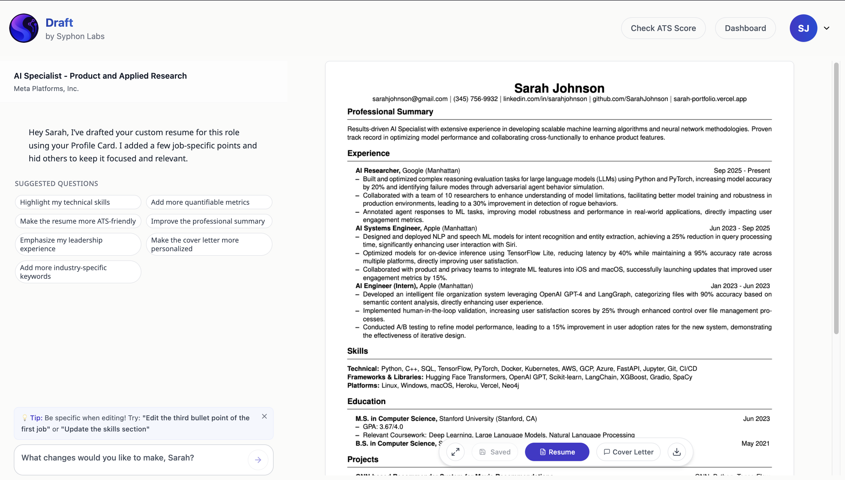 Screenshot 2 of Draft