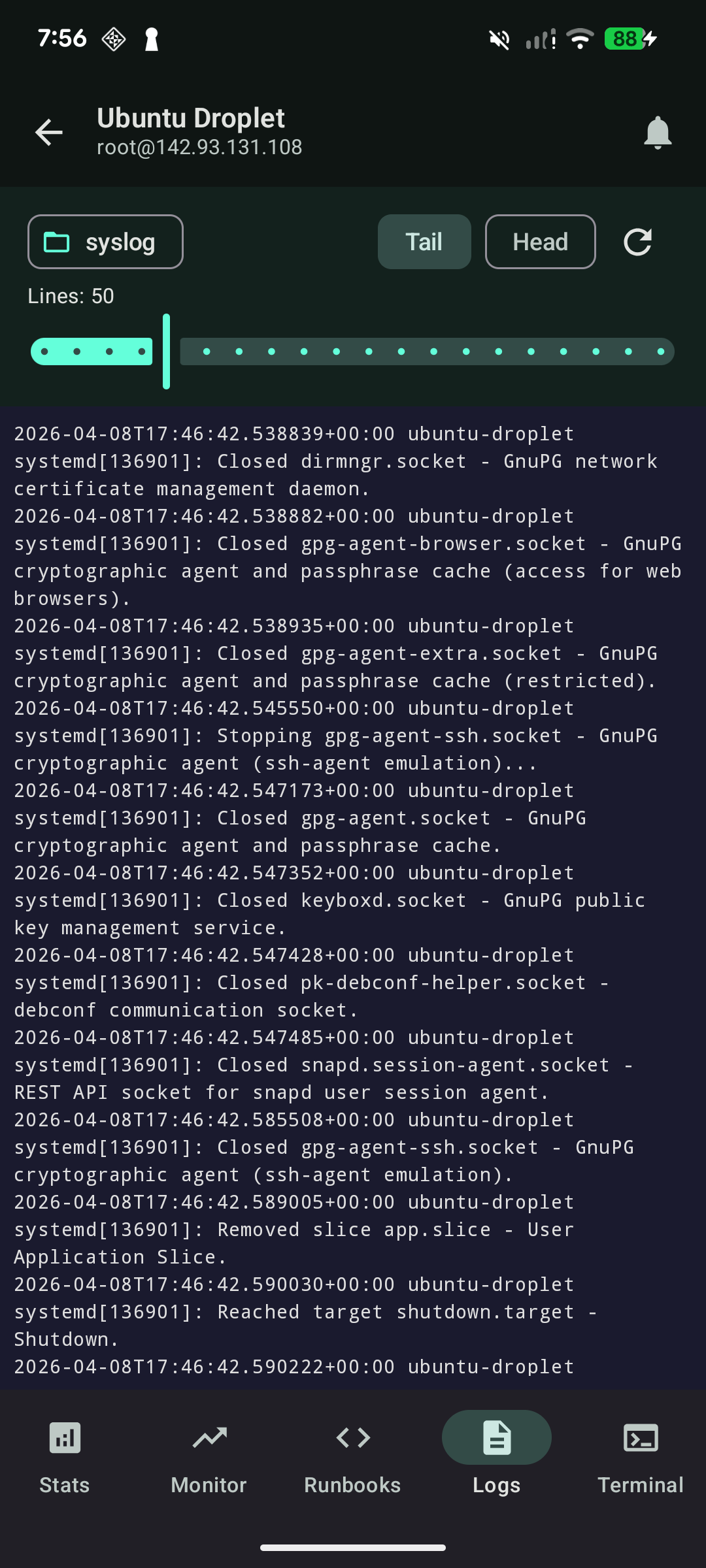 Screenshot 5 of Cura - SSH & Server Monitor