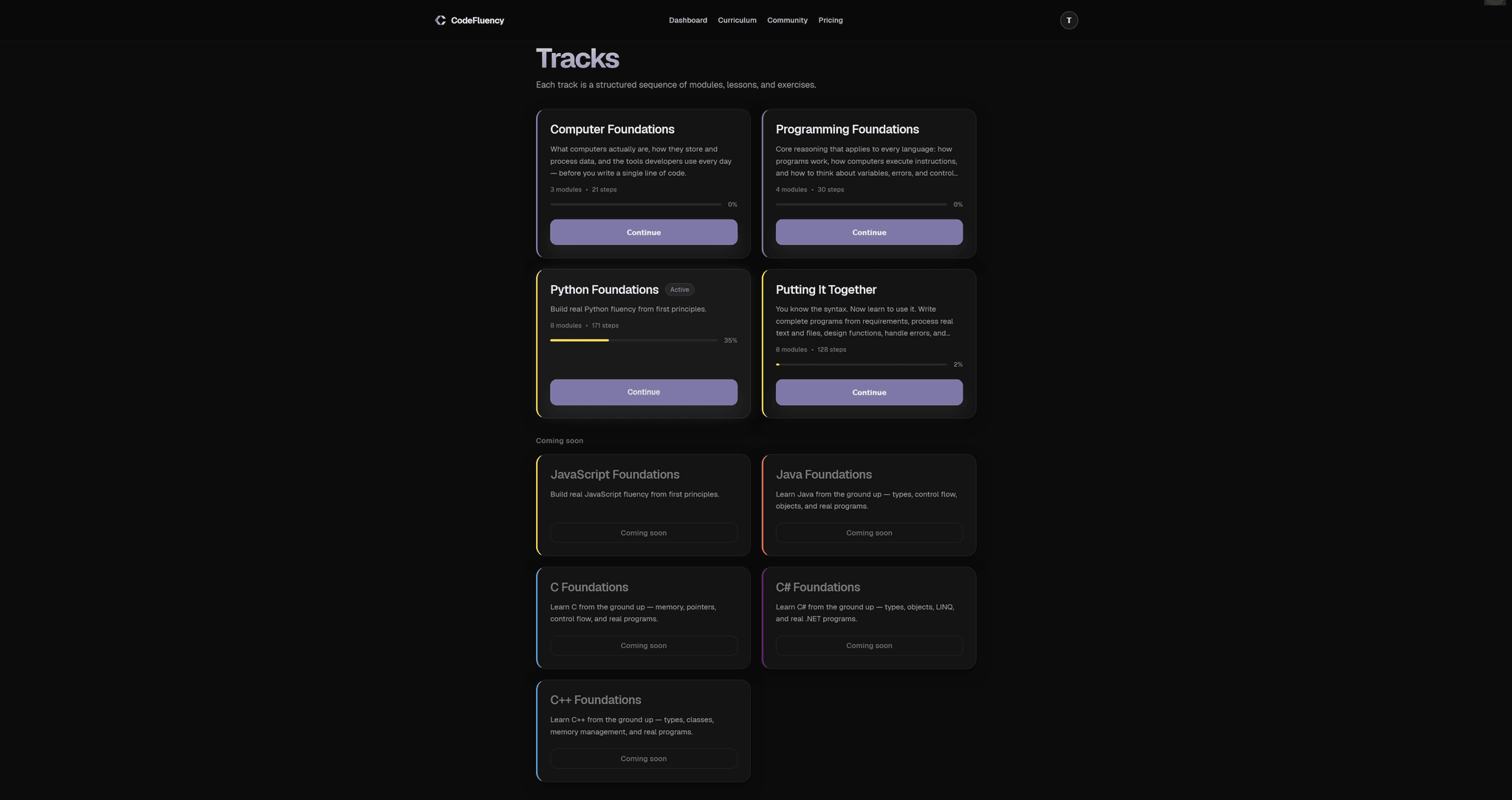 Screenshot 1 of CodeFluency
