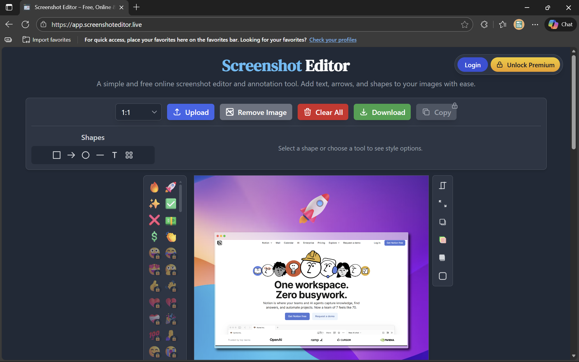 Screenshot 1 of Screenshot Editor