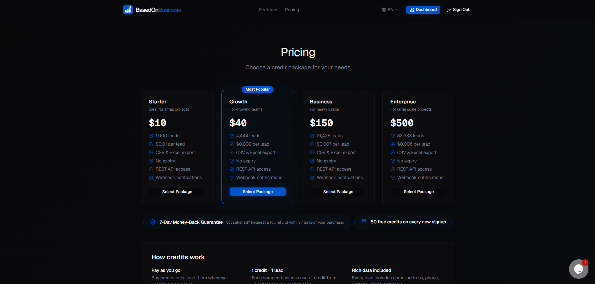 Screenshot 2 of BasedOnBusiness Maps Lead Scraper