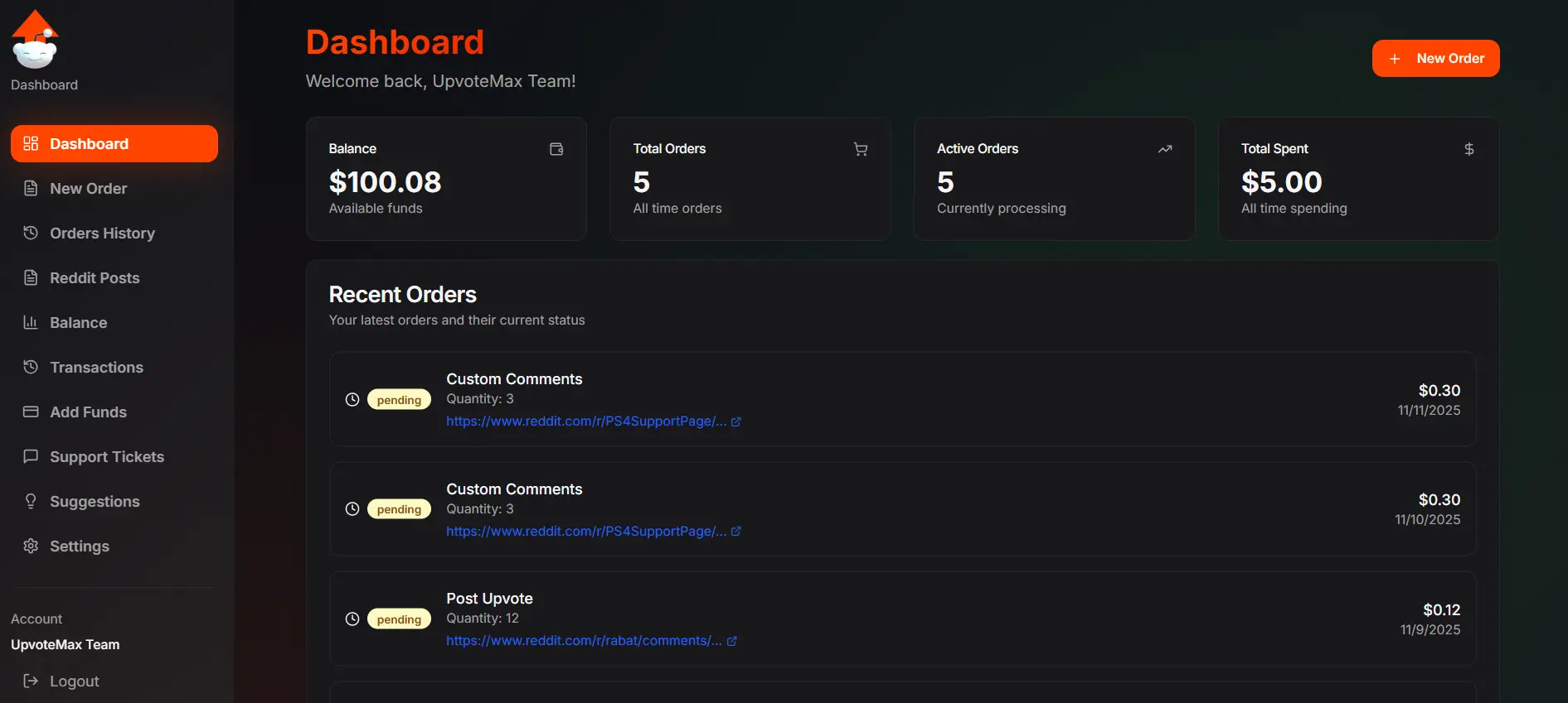 Screenshot 1 of UPVOTEMAX