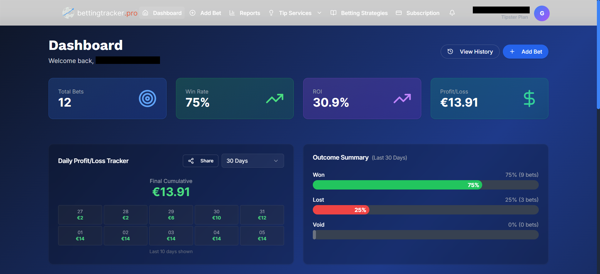 Screenshot 2 of BettingTracker.Pro