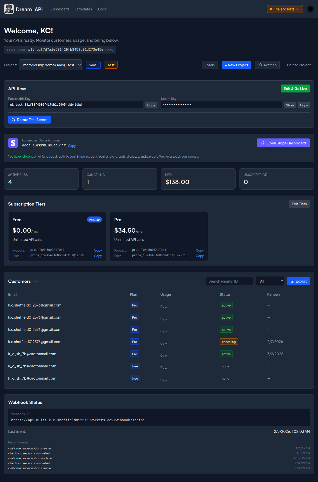 Screenshot 3 of Dream API