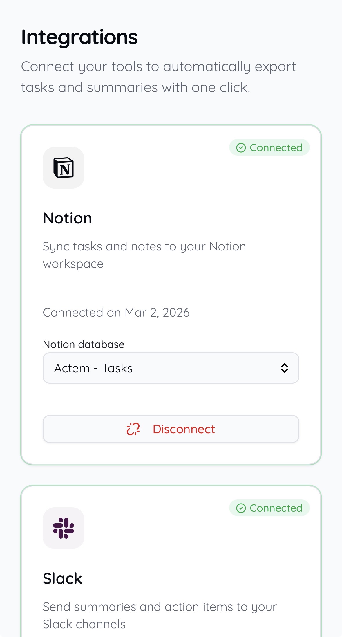 Screenshot 3 of Actem - Meeting Intelligence