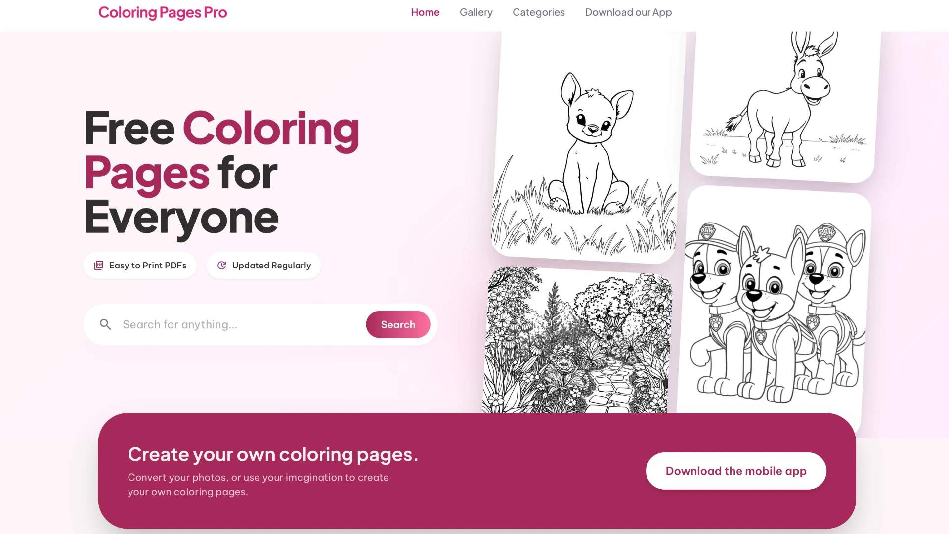 Screenshot 1 of Coloring Pages Pro