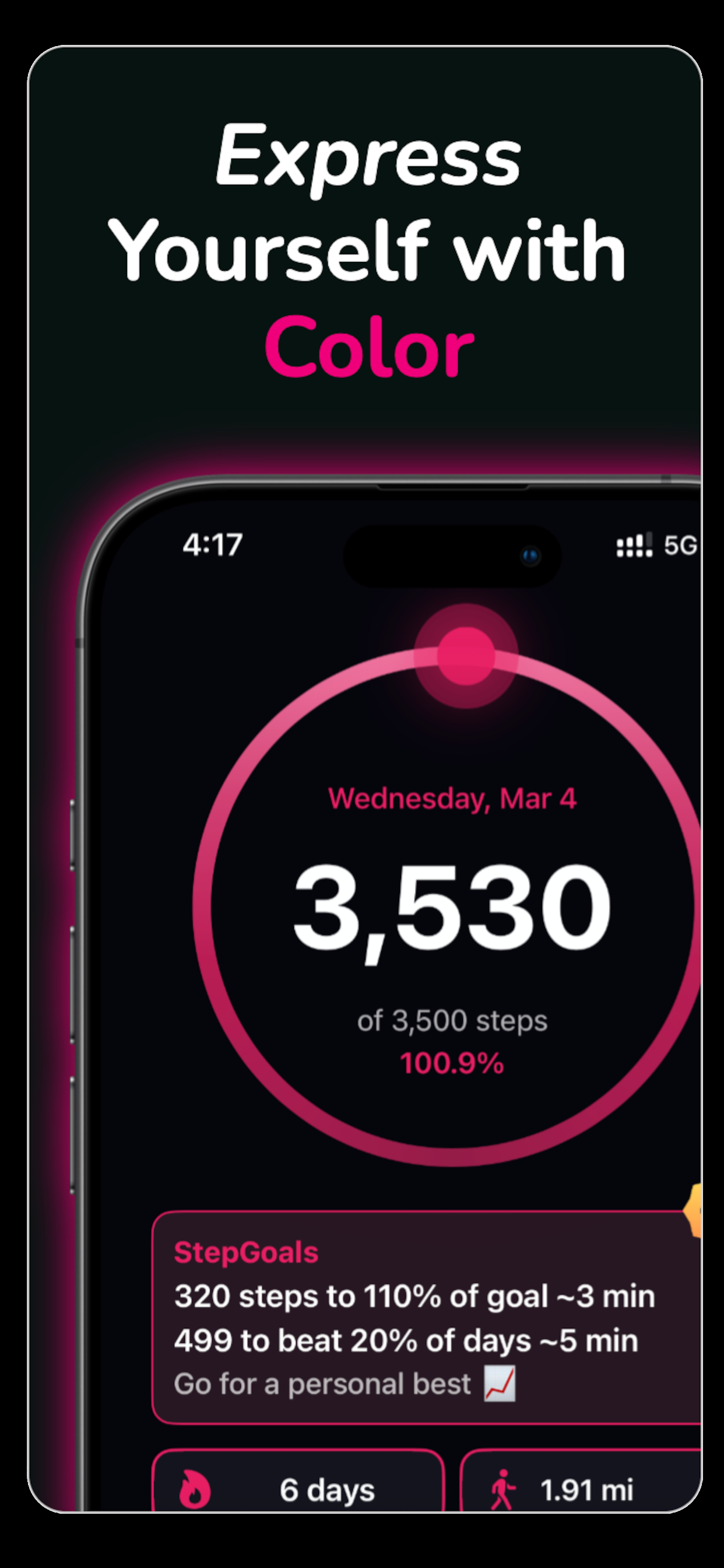 Screenshot 7 of StepGoals - Smart Step Counter (iOS)
