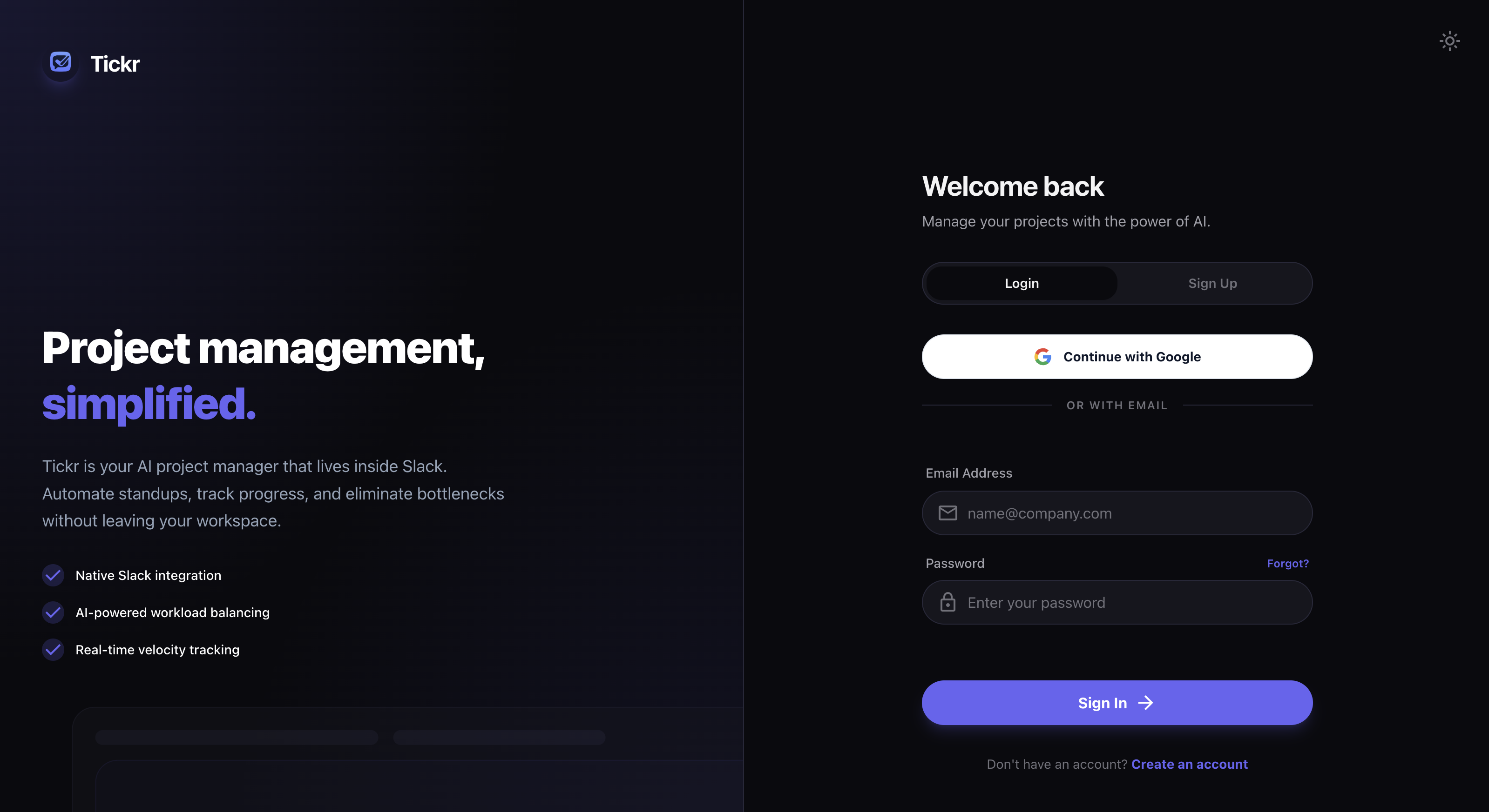 Screenshot 1 of Tickr — Your AI PM, Inside Slack