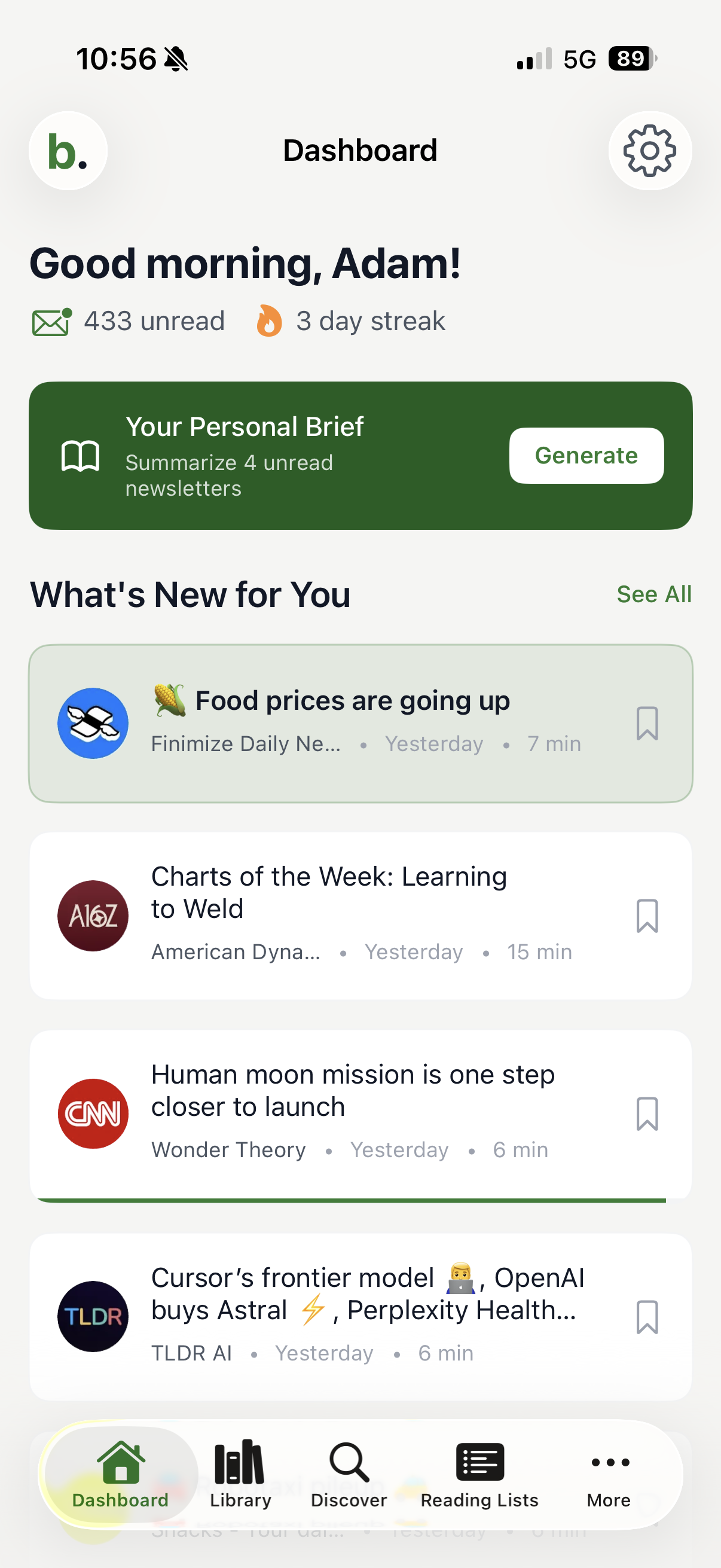 Screenshot 4 of Bilig - Newsletter Reader
