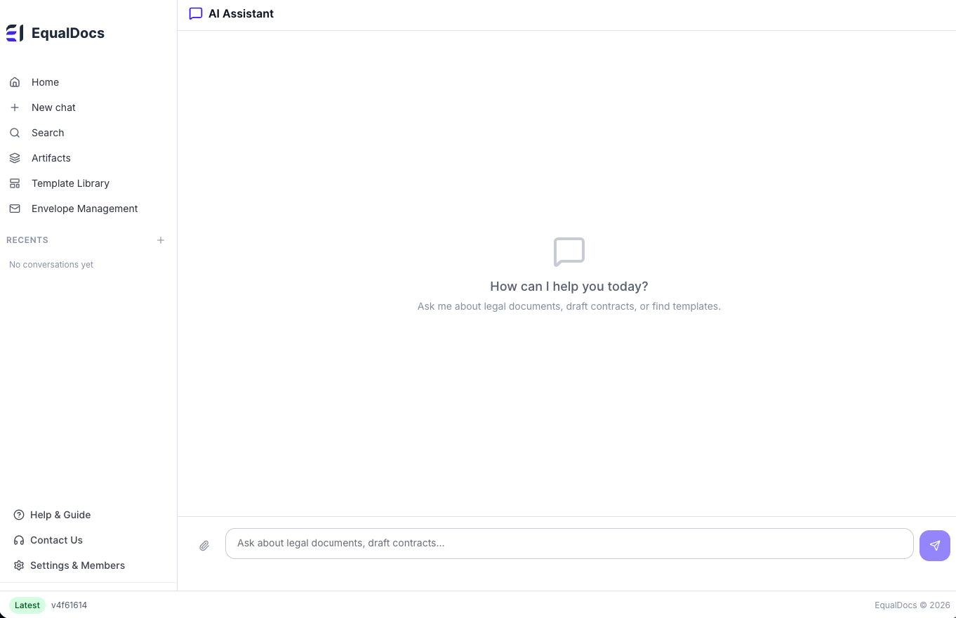 Screenshot 1 of EqualDocs AI