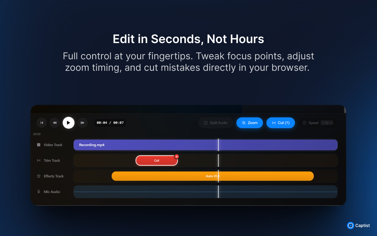 Screenshot 3 of Captist - Screen Recorder & Auto Zoom