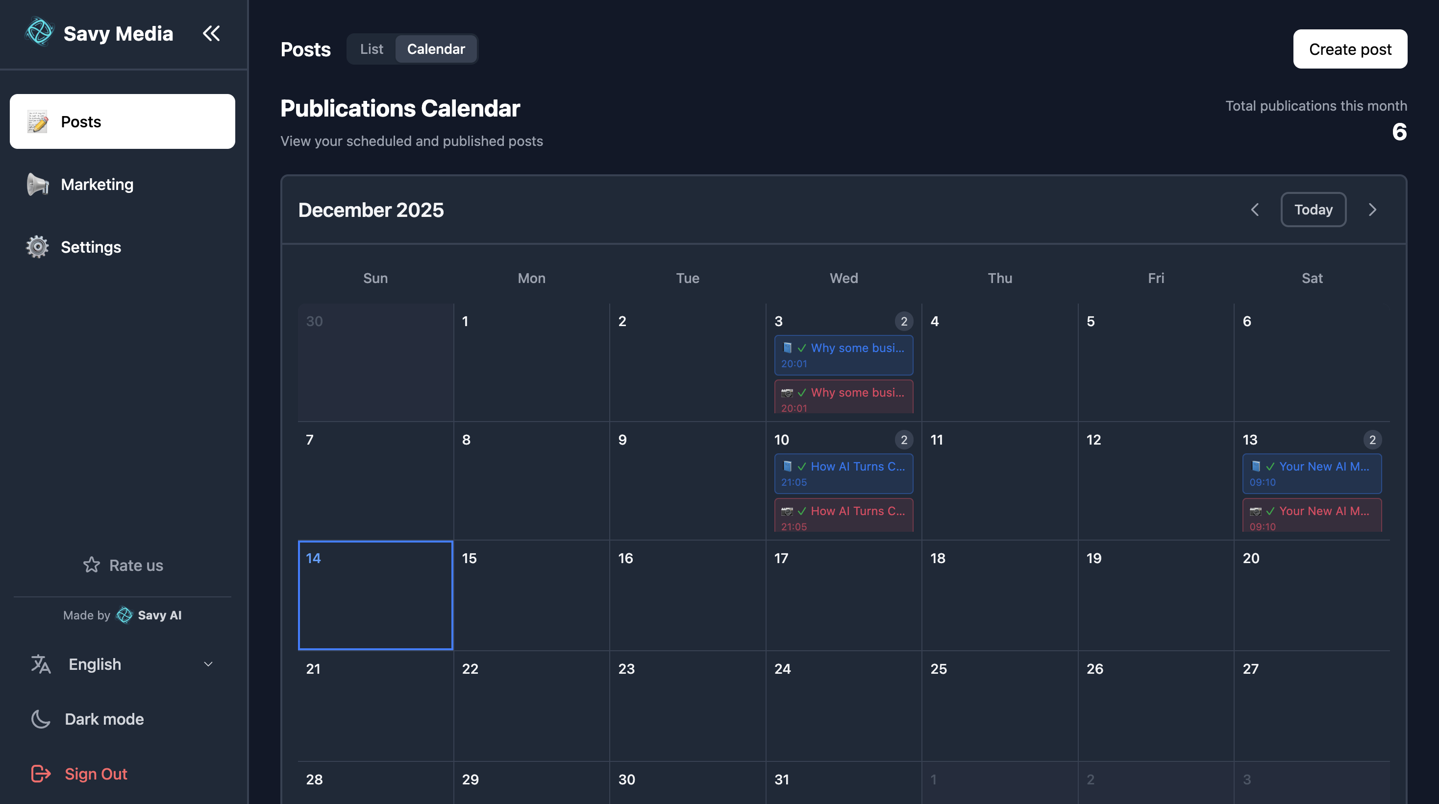 Screenshot 5 of Savy Media