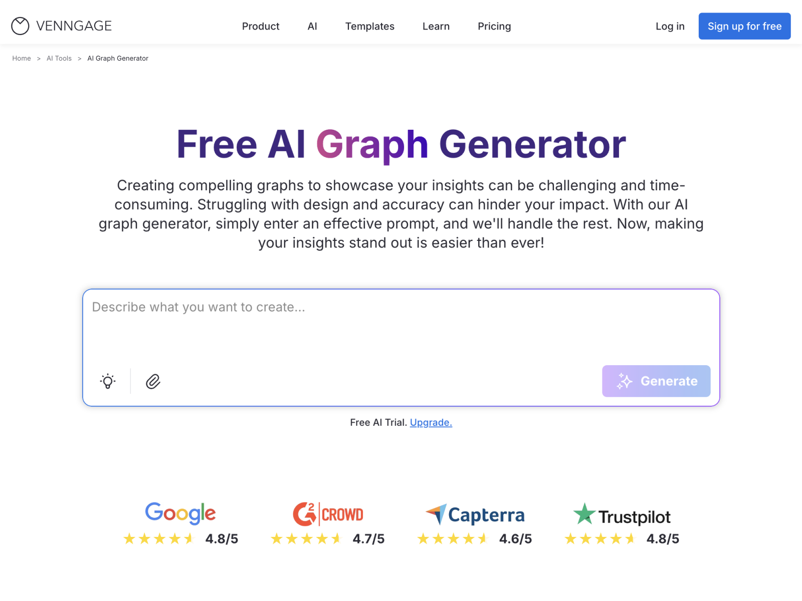 Screenshot 1 of AI Graph Generator