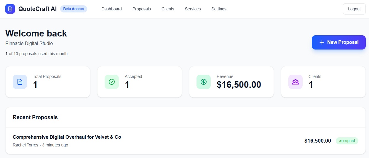 Screenshot 4 of QuoteCraft AI