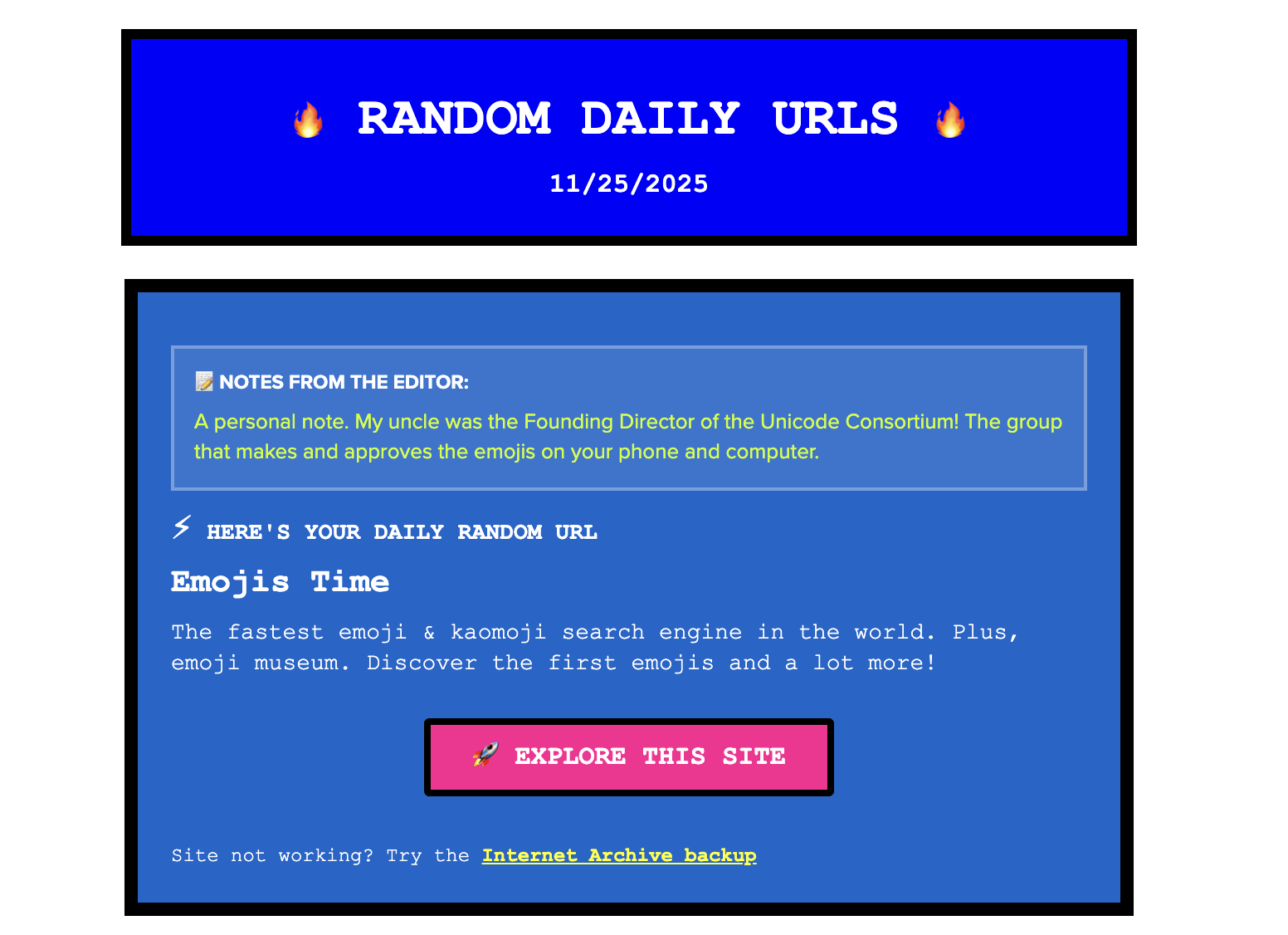 Screenshot 2 of Random Daily Urls
