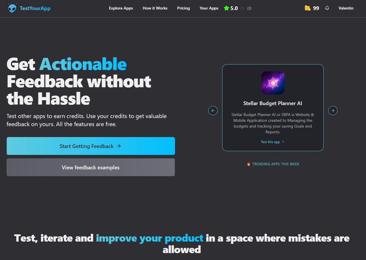 Screenshot 1 of TestYourApp