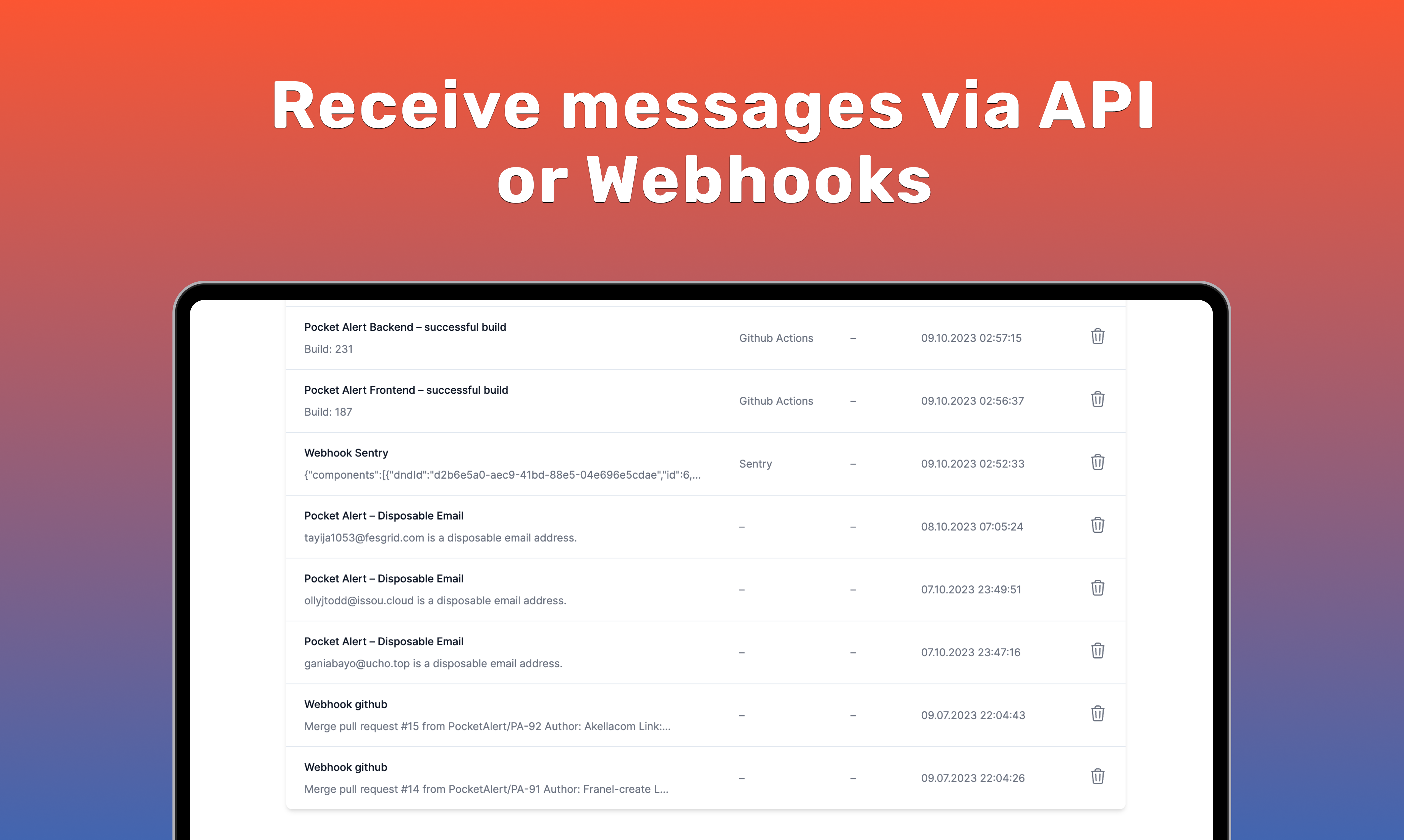 Screenshot 2 of Pocket Alert