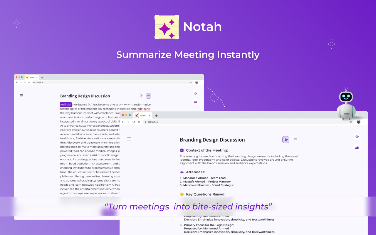 Screenshot 3 of Notah - AI Meeting Notes & Transcription