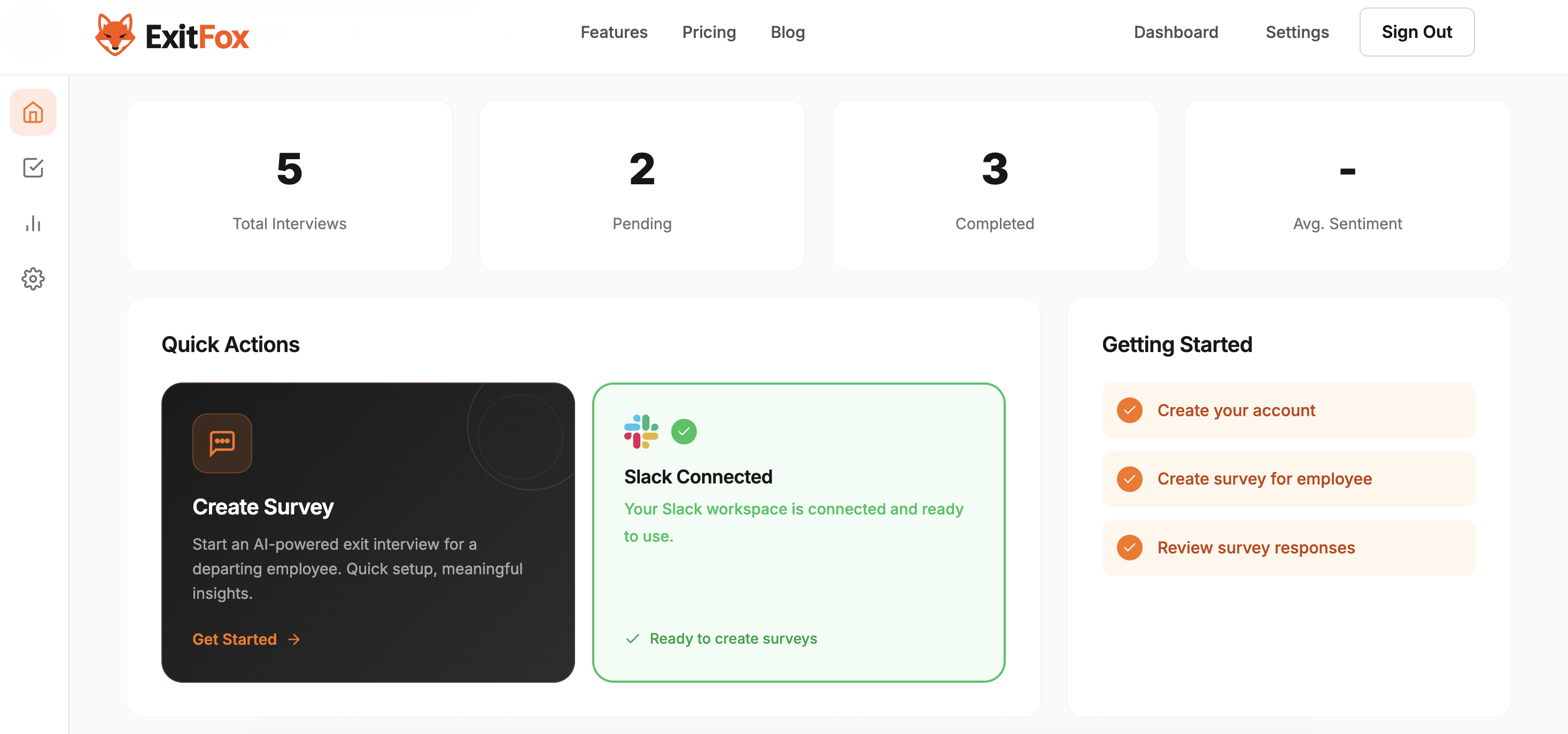 Screenshot 2 of ExitFox - AI-Powered Exit Interviews