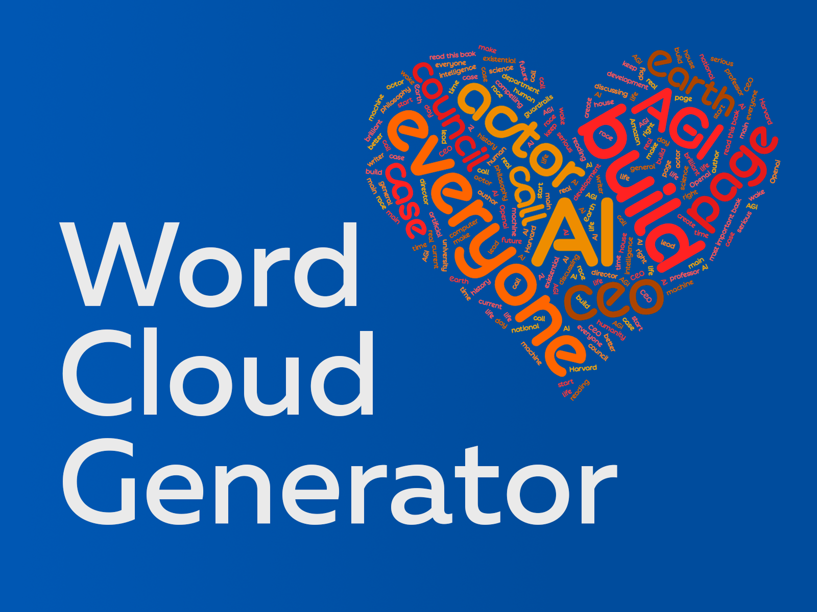 Screenshot 1 of Word Cloud Generator