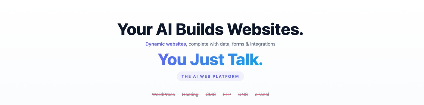 Screenshot 1 of WebsitePublisher.ai