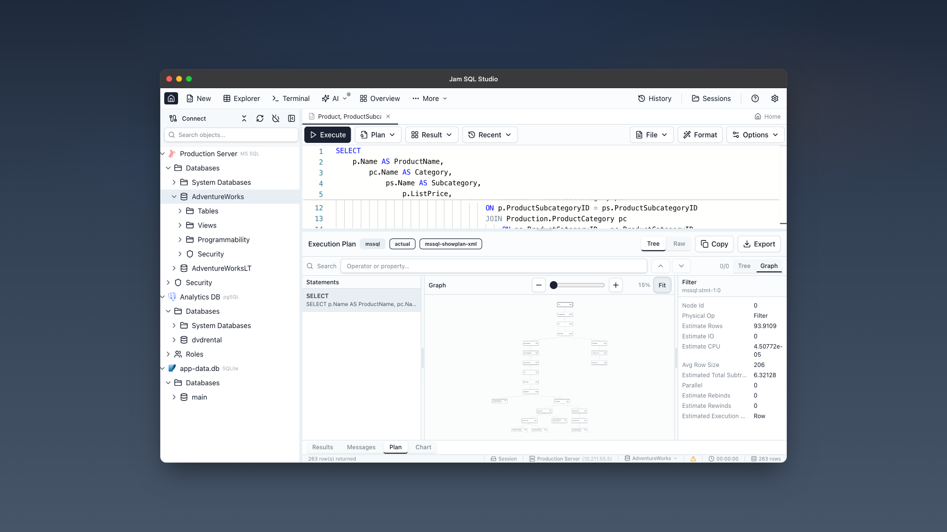 Screenshot 3 of Jam SQL Studio