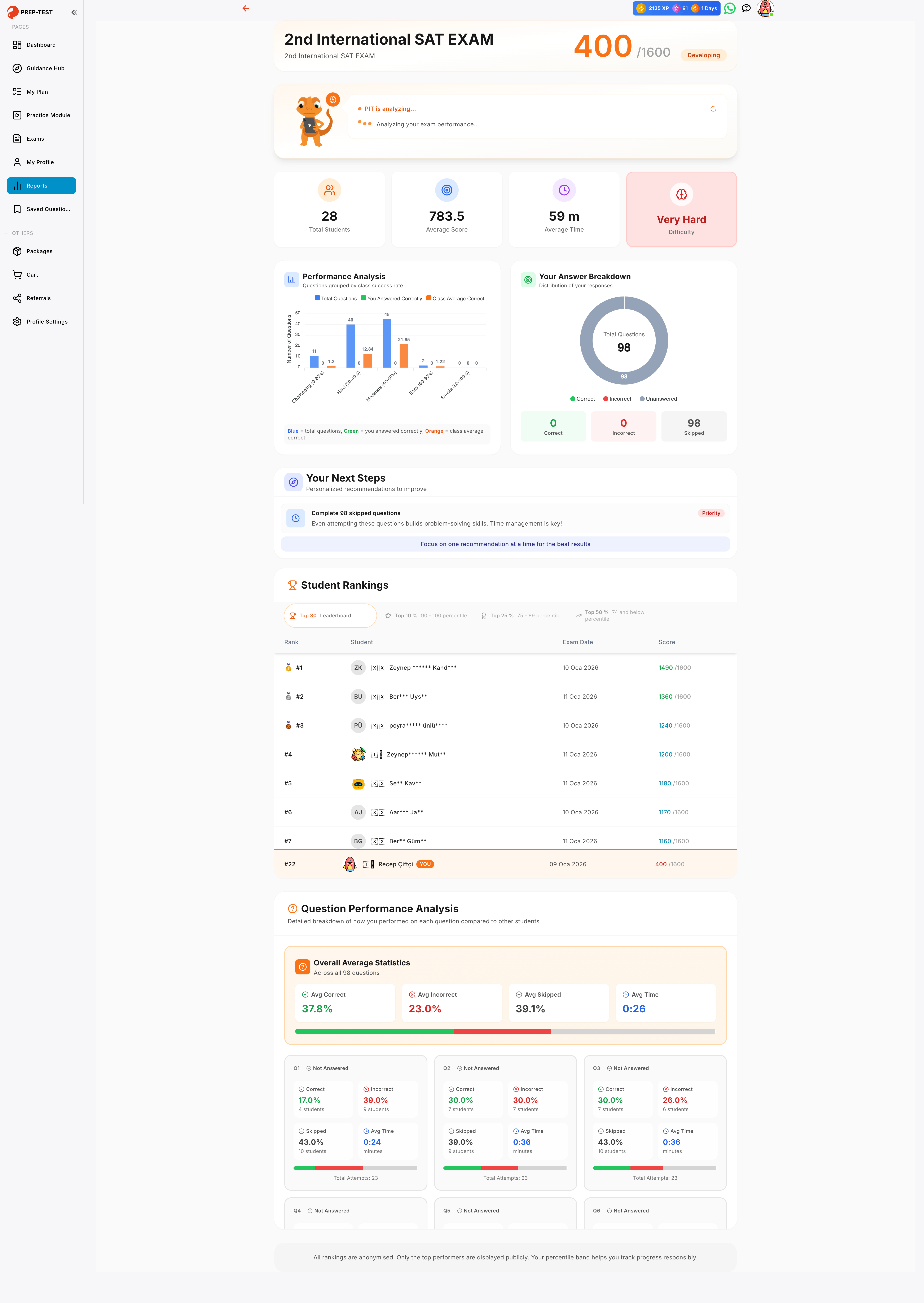 Screenshot 3 of PREP TEST