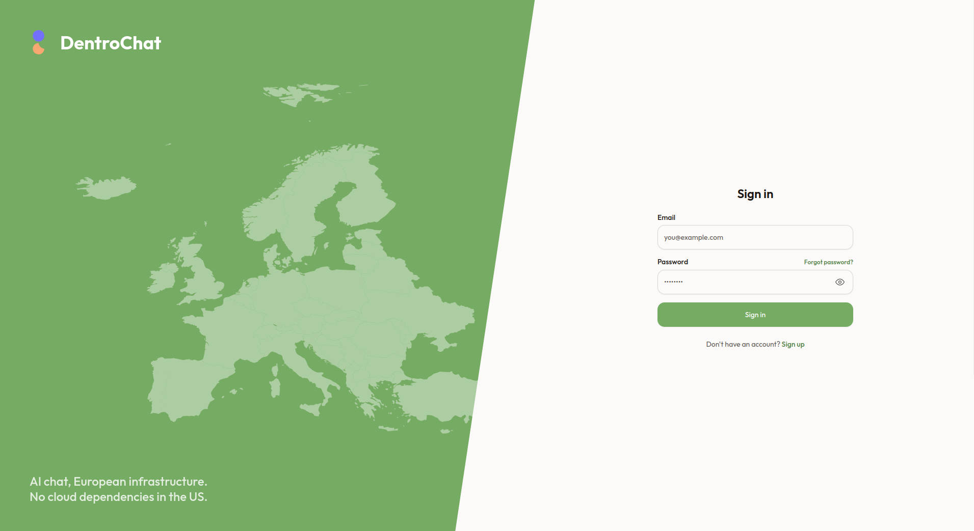 Screenshot 1 of DentroChat