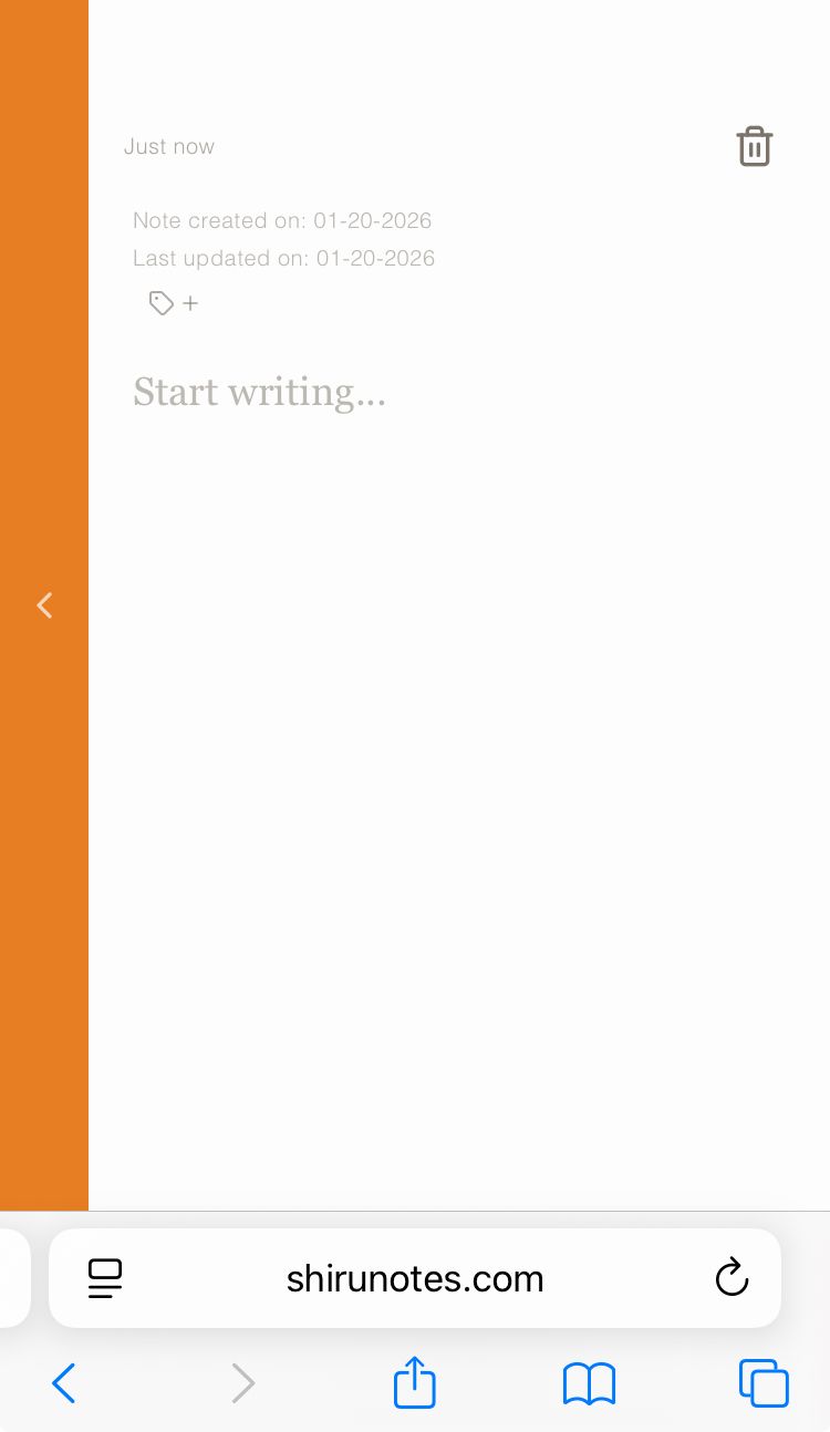 Screenshot 1 of Shiru Notes