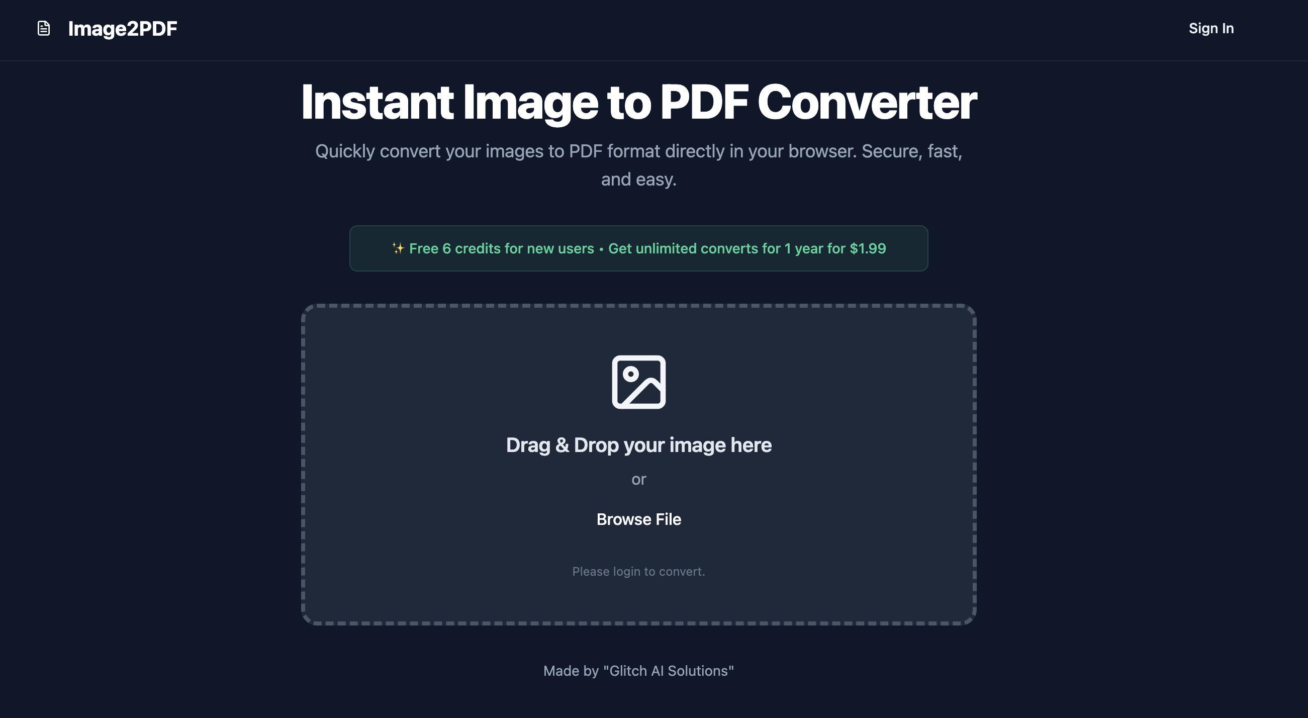 Screenshot 1 of Image to PDF Converter