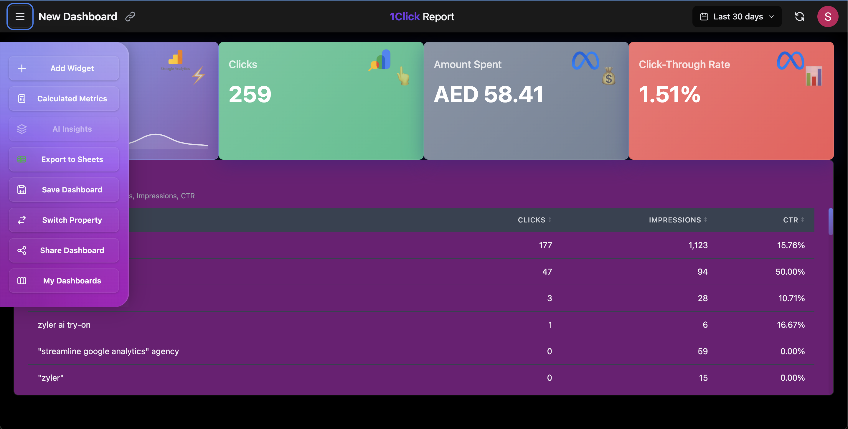 Screenshot 3 of 1ClickReport