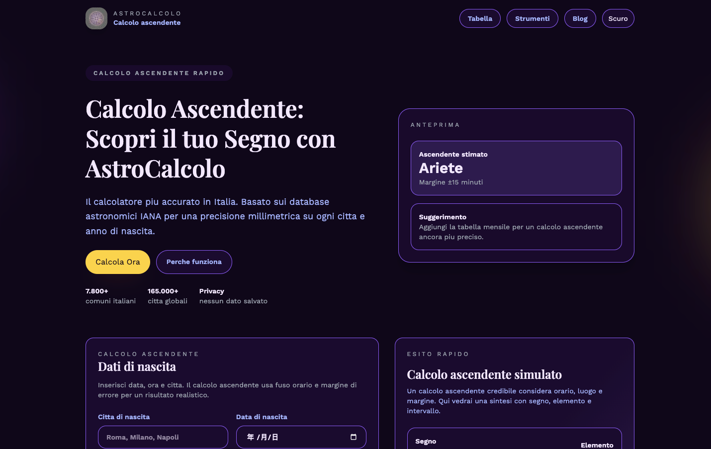 Screenshot 1 of AstroCalcolo