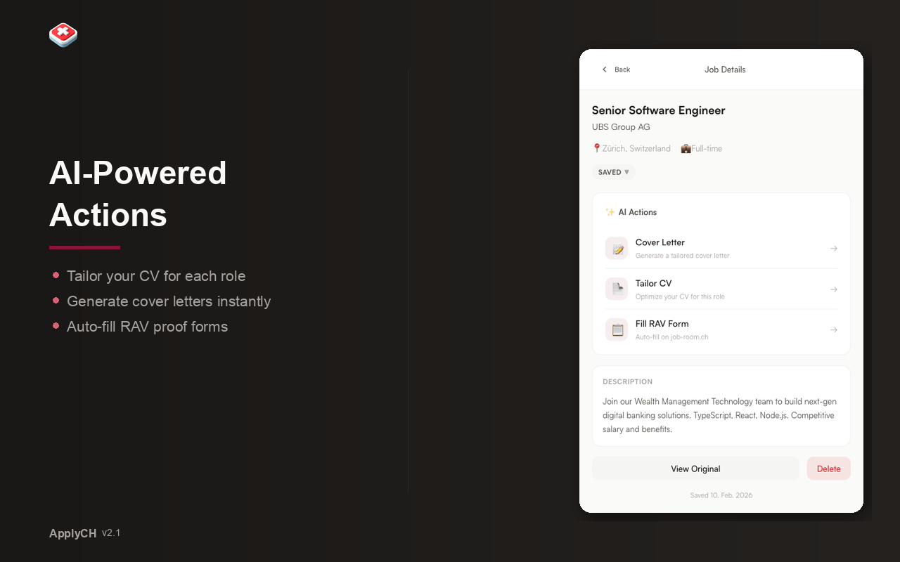Screenshot 2 of ApplyCH