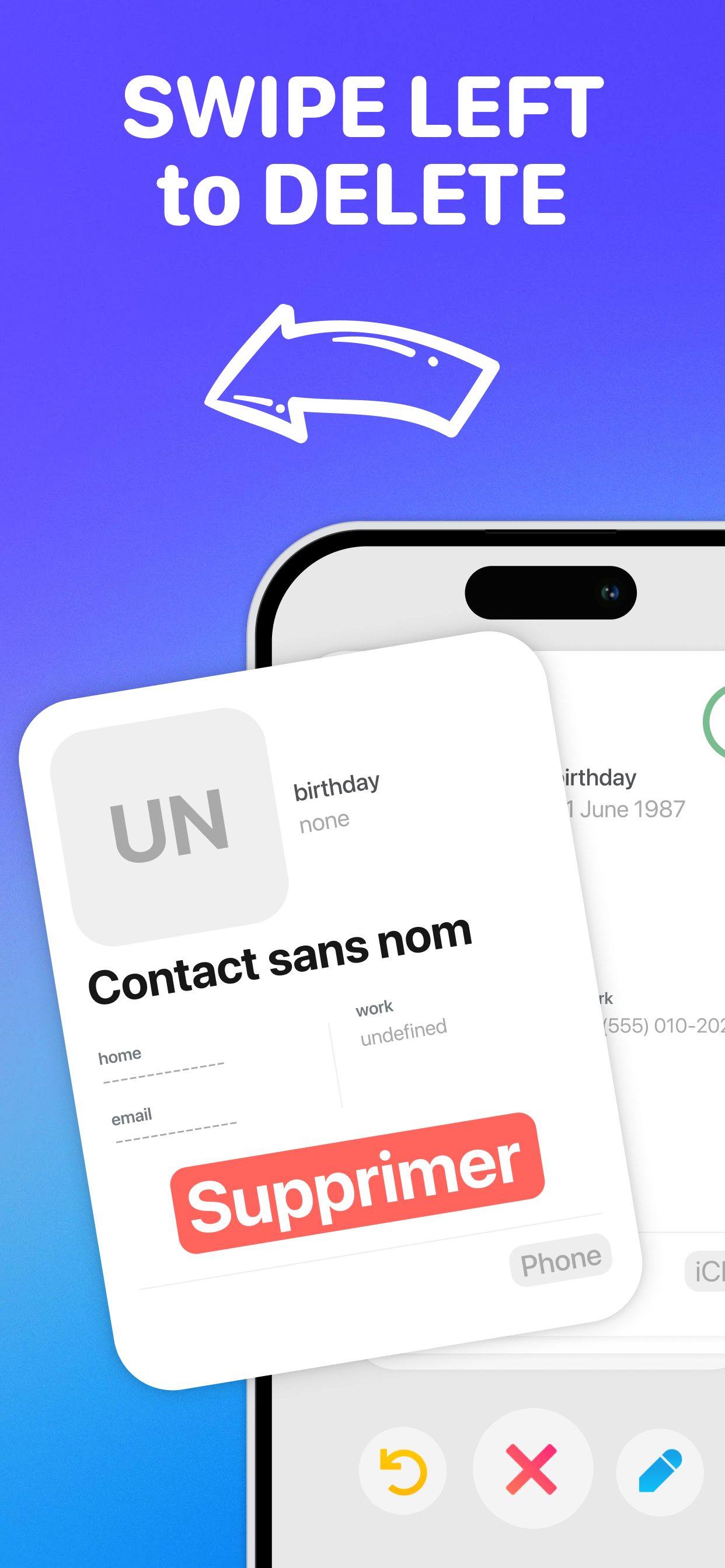 Screenshot 7 of Swipe Contacts Cleaner App