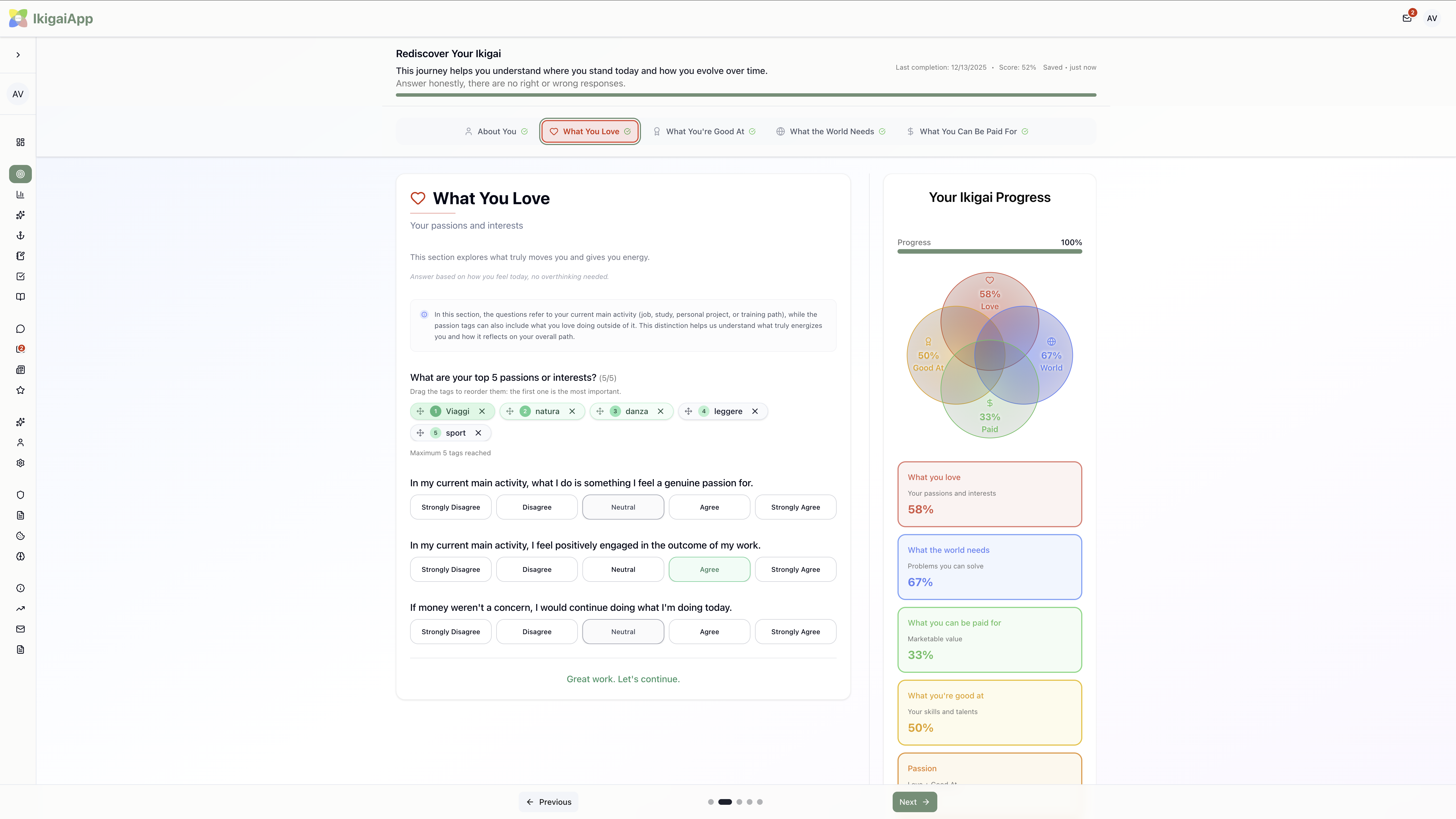 Screenshot 2 of IkigaiApp