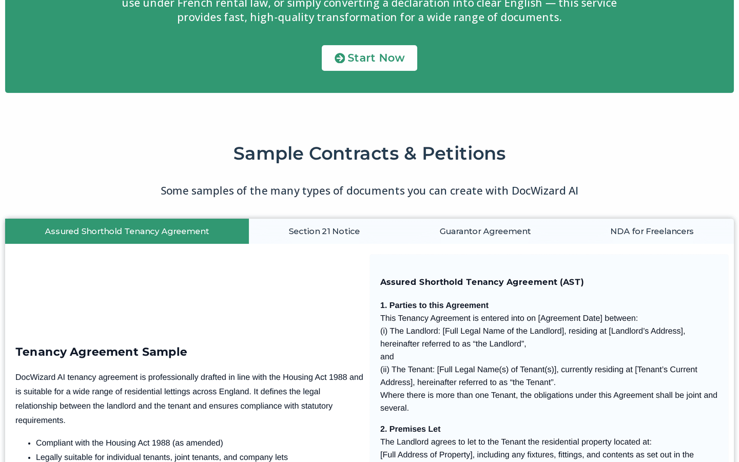 Screenshot 1 of DocWizard AI