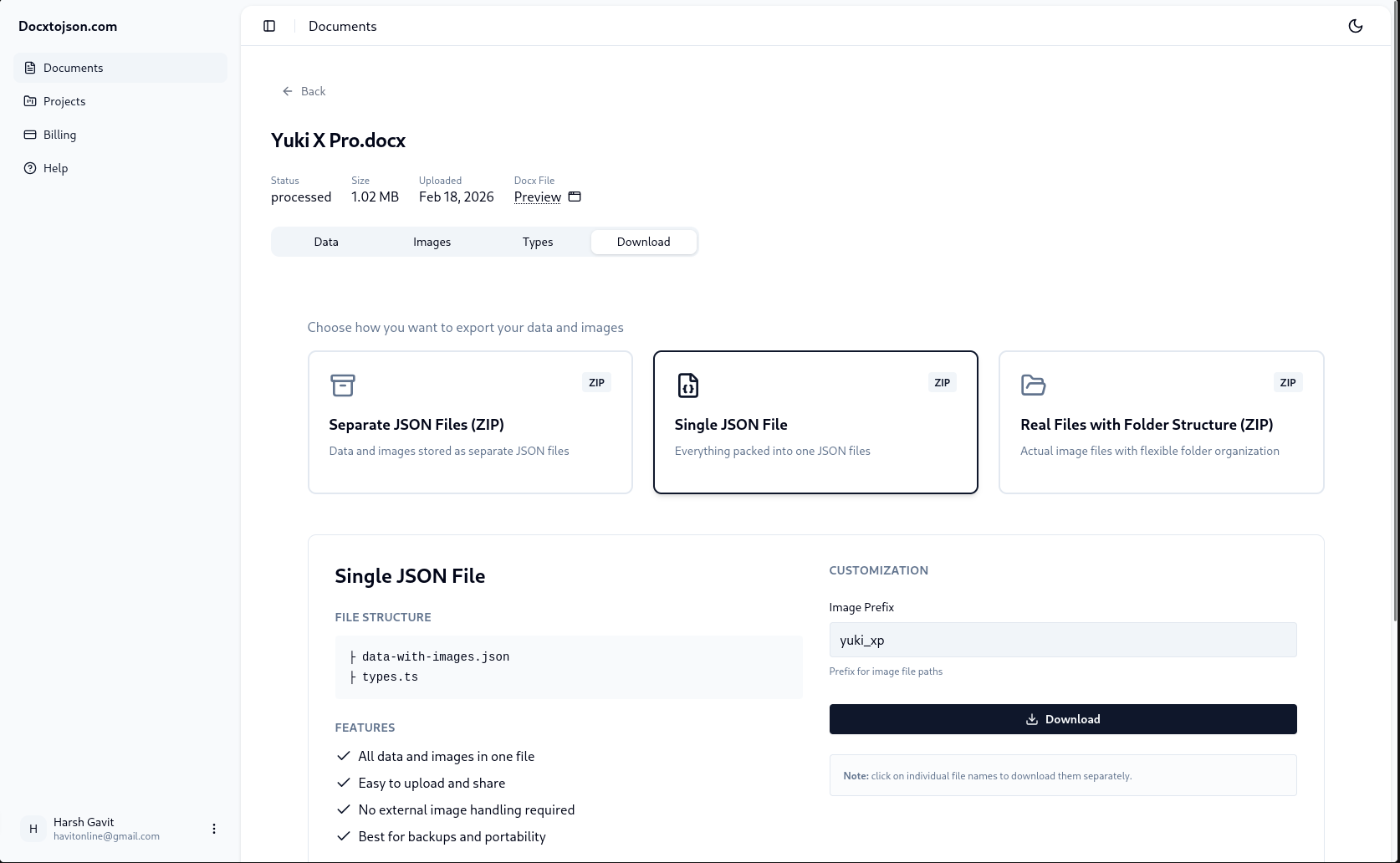 Screenshot 6 of DOCX to JSON Converter
