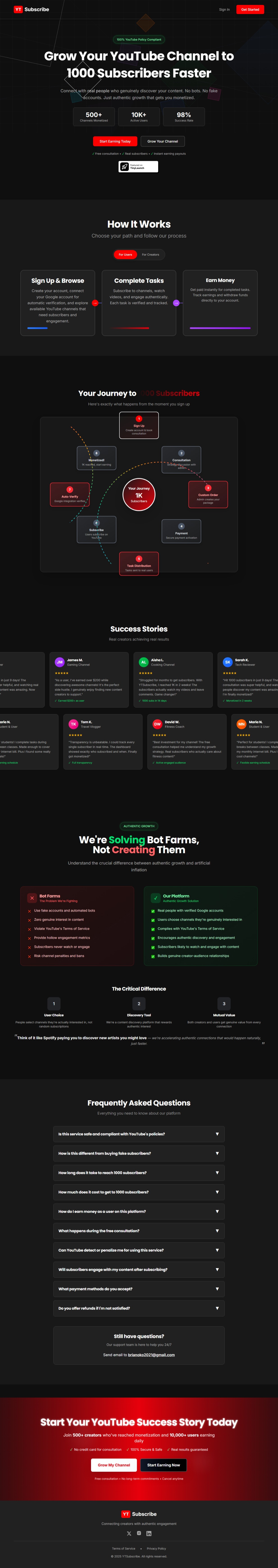 Screenshot 1 of YTSubscribe