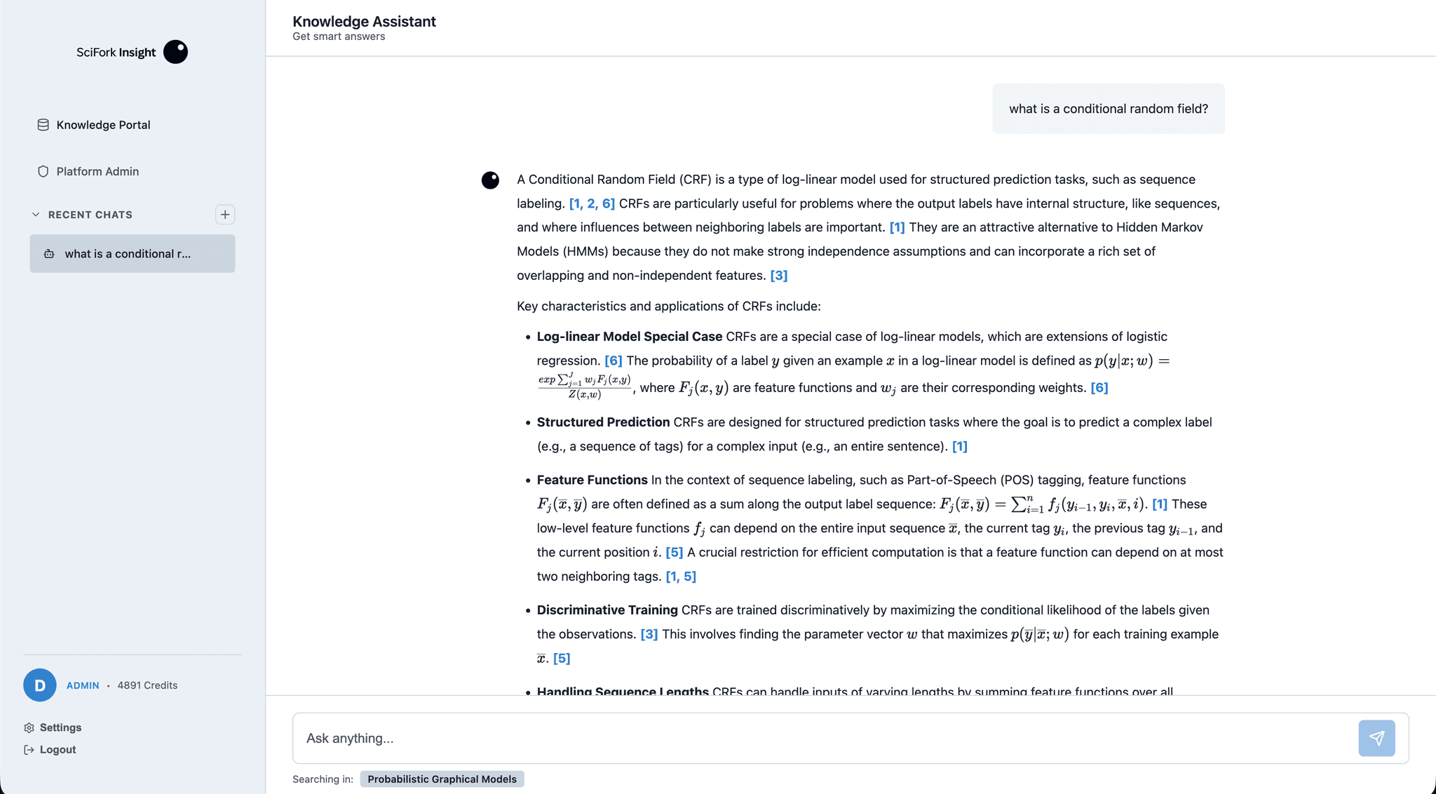 Screenshot 1 of SciFork Insight