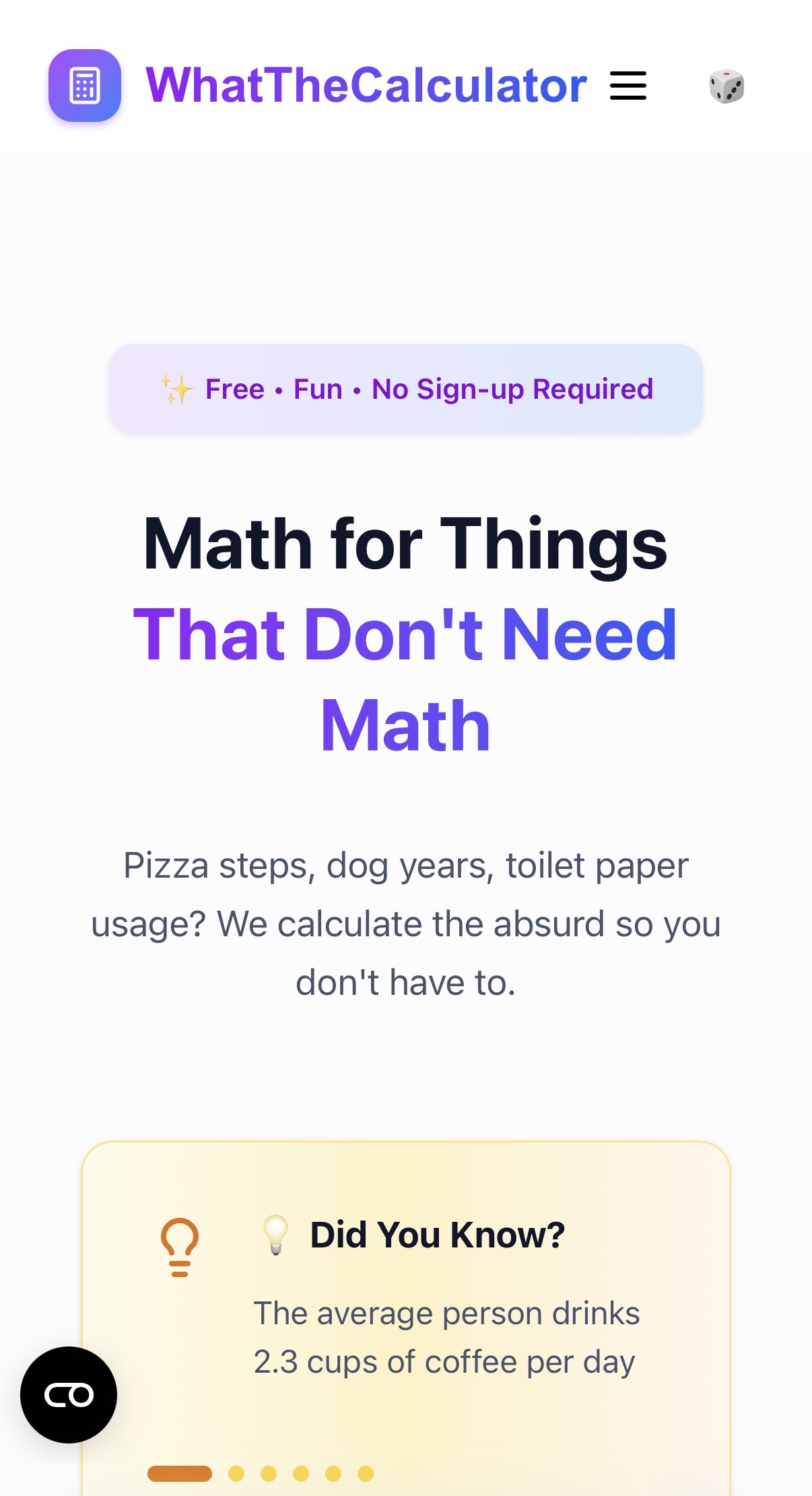 Screenshot 1 of WhatTheCalculator