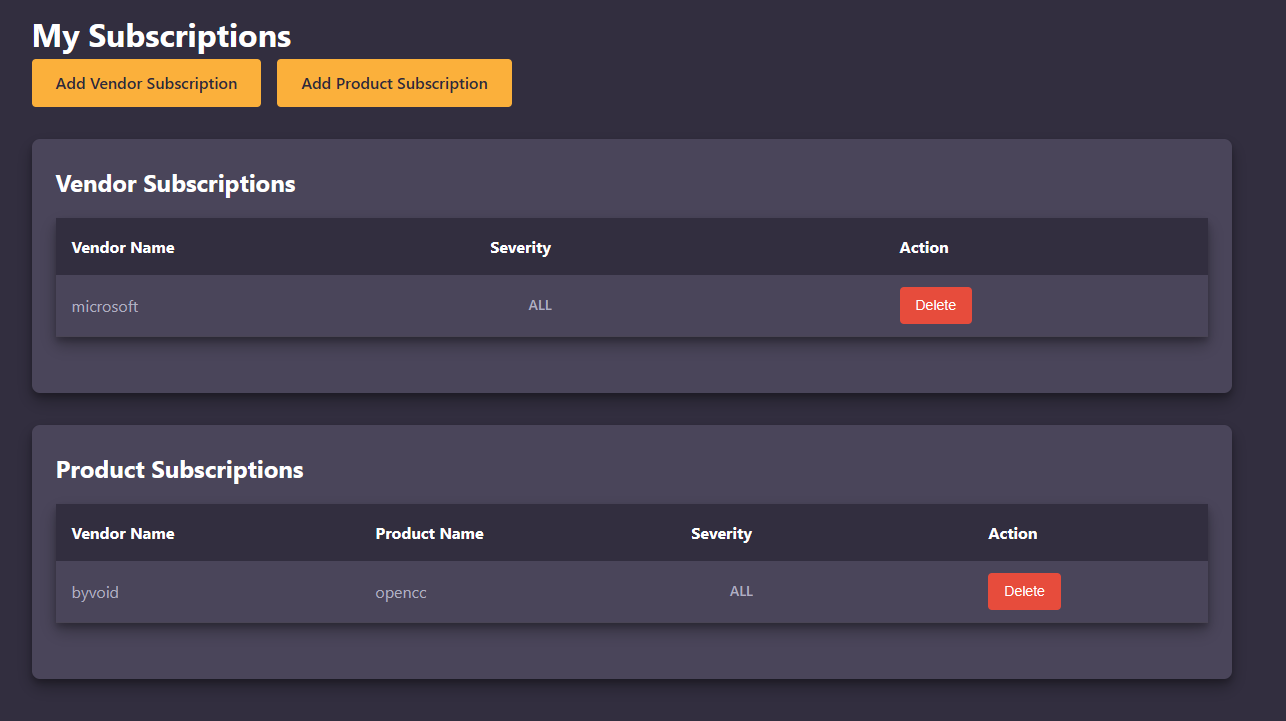 Screenshot 4 of CVE-Alert