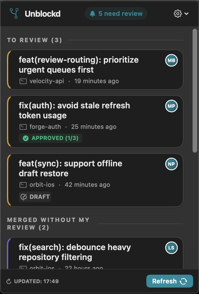 Screenshot 1 of Unblockd